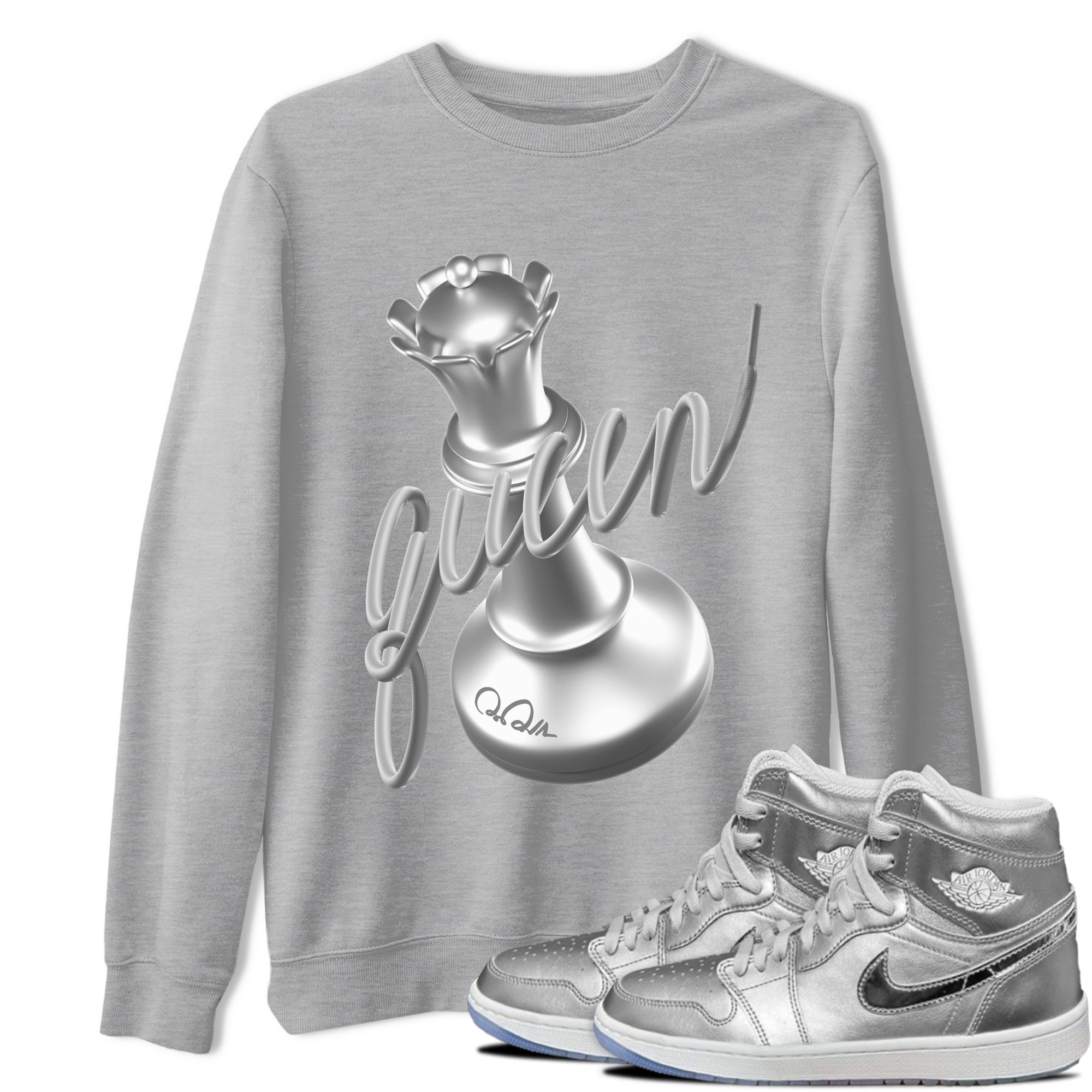 3D Queen snkmatch Tee - Air Jordan 1 Gift Giving