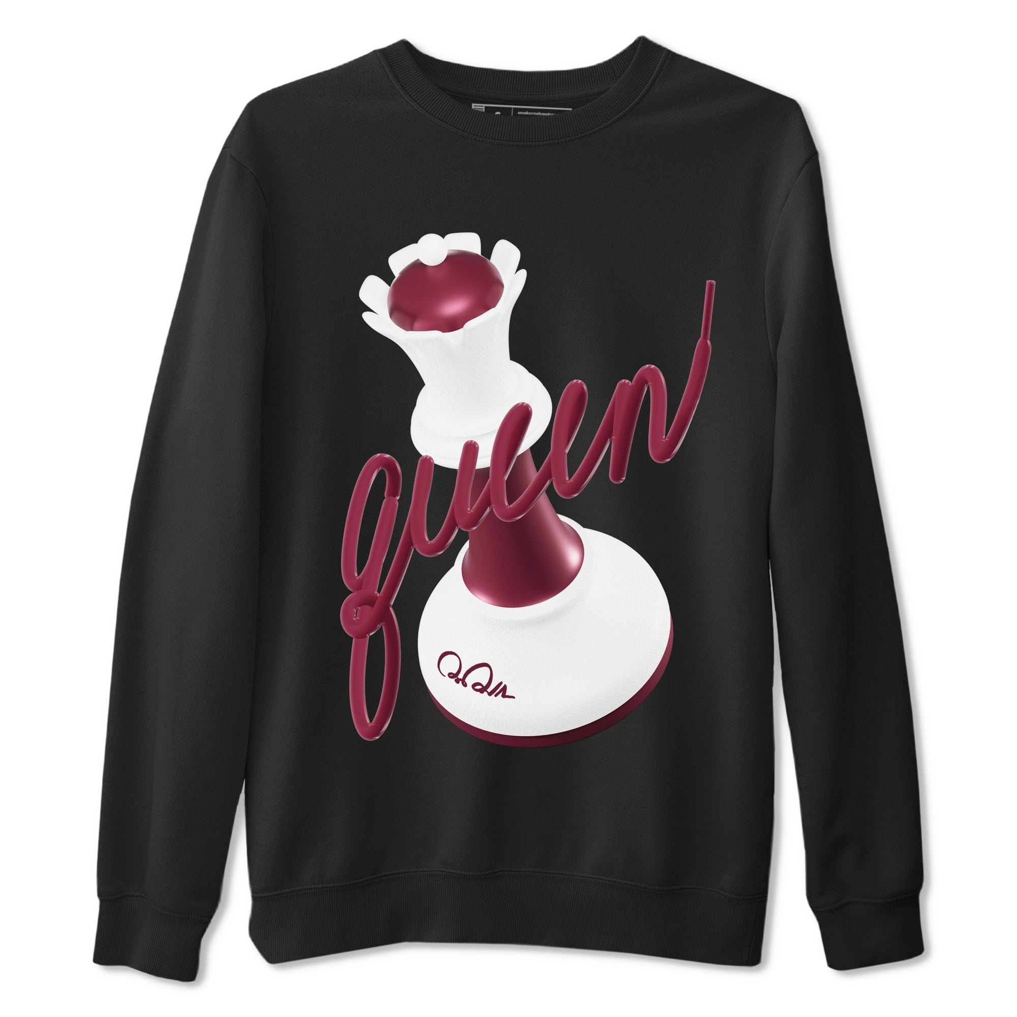 3D Queen snkmatch Tee - Air Jordan 1 Metallic Burgundy
