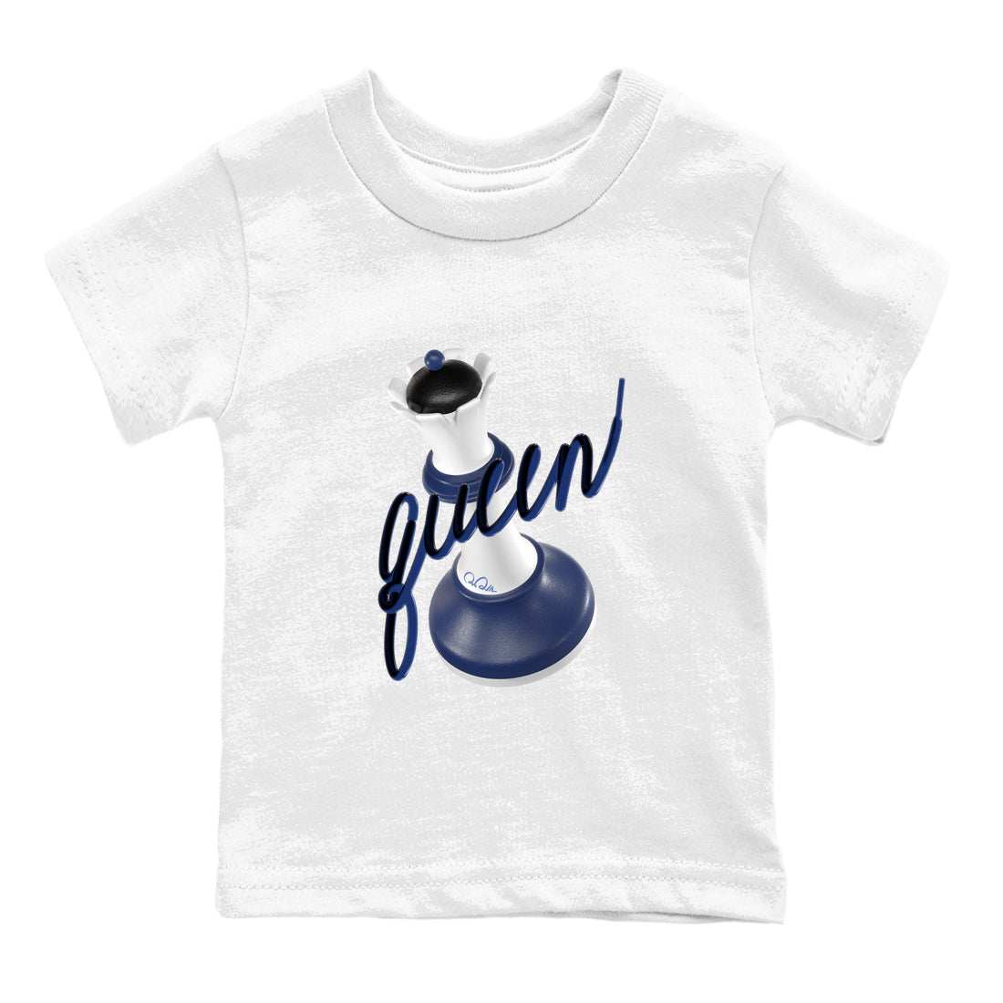 3D Queen snkmatch Tees Kids - Air Jordan 1 Midnight Navy