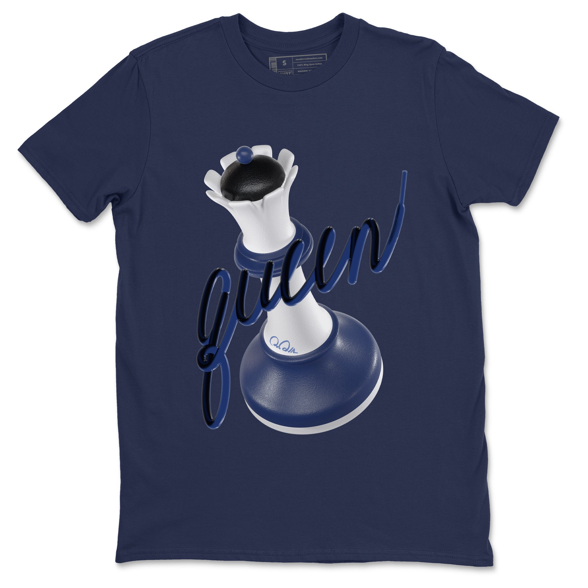 3D Queen snkmatch Tees - Air Jordan 1 Midnight Navy