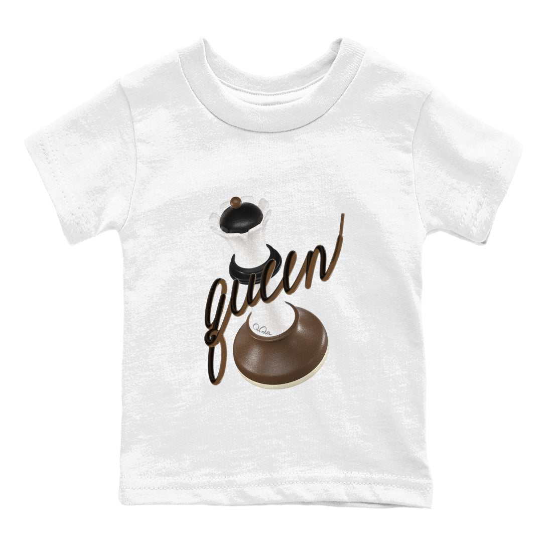 3D Queen snkmatch Tees Kids - Air Jordan 1 Mocha