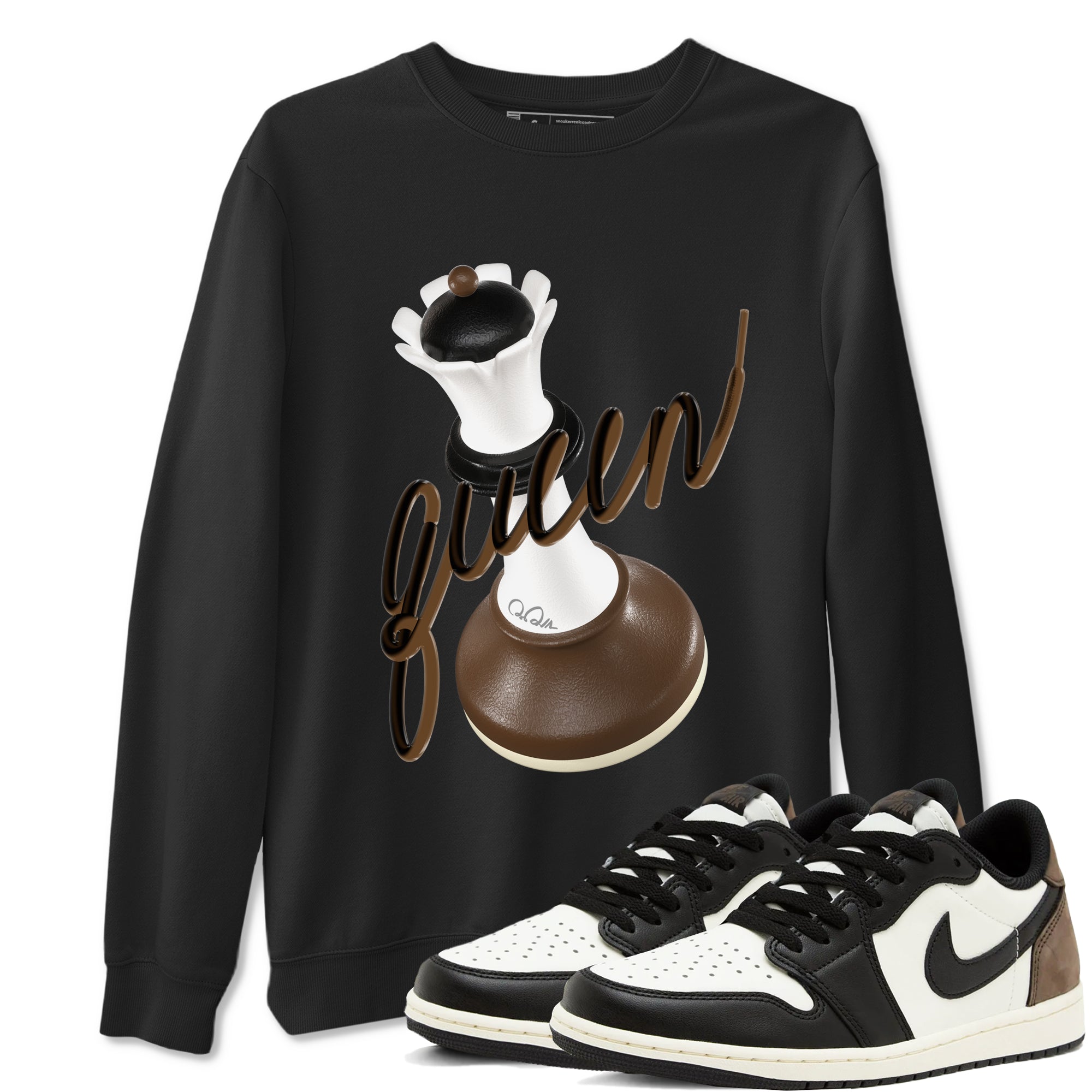 3D Queen snkmatch Tees - Air Jordan 1 Mocha