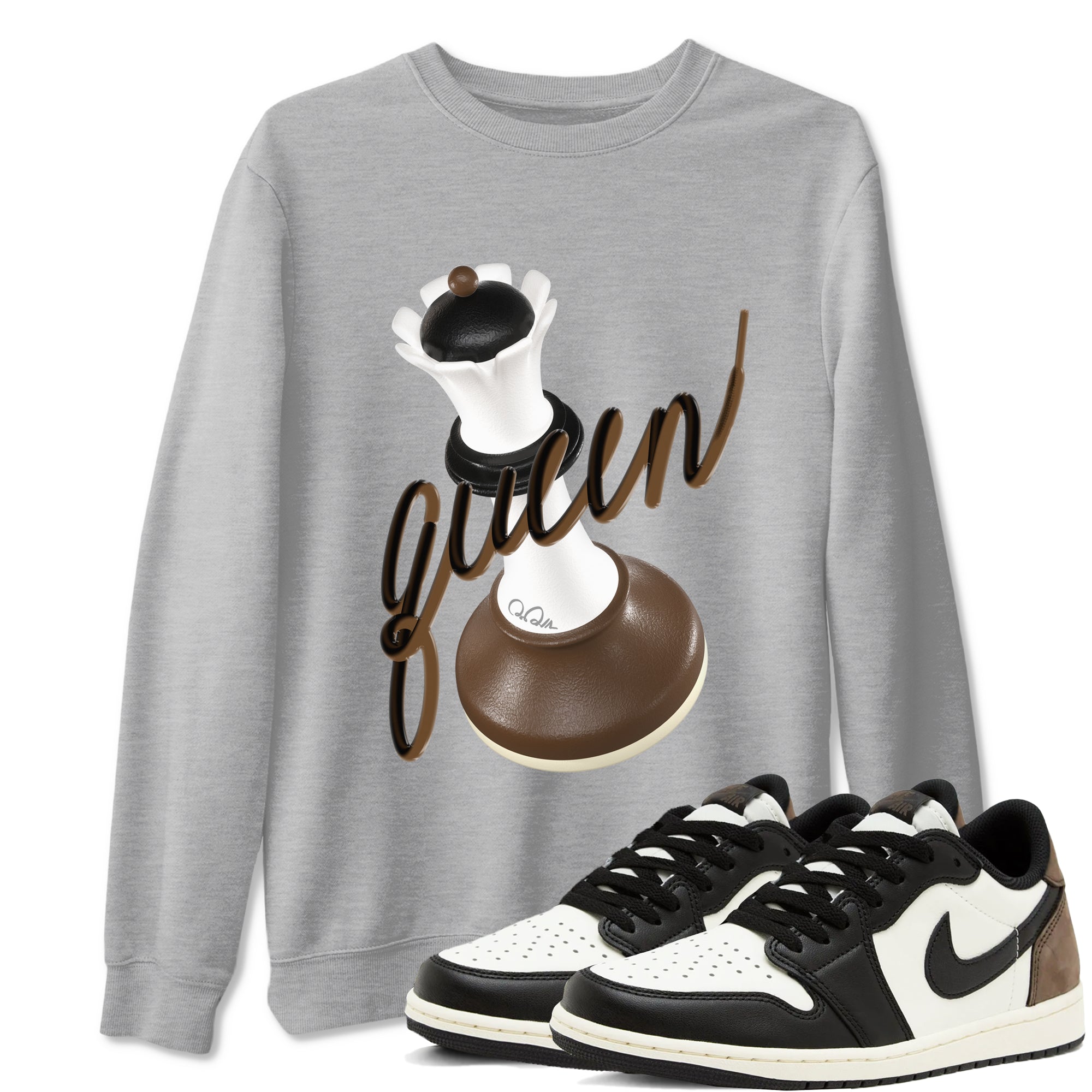 3D Queen snkmatch Tees - Air Jordan 1 Mocha