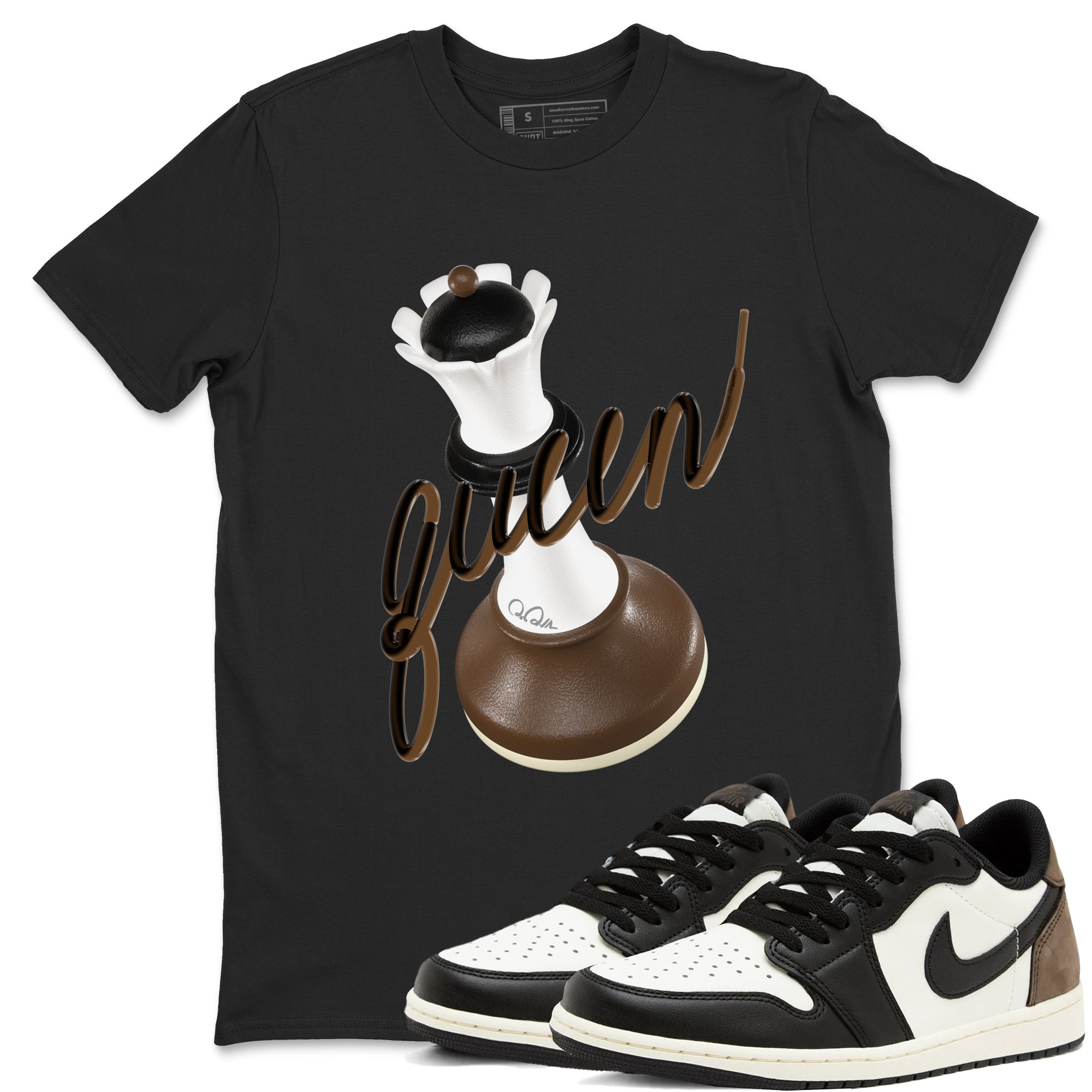 3D Queen snkmatch Tees - Air Jordan 1 Mocha