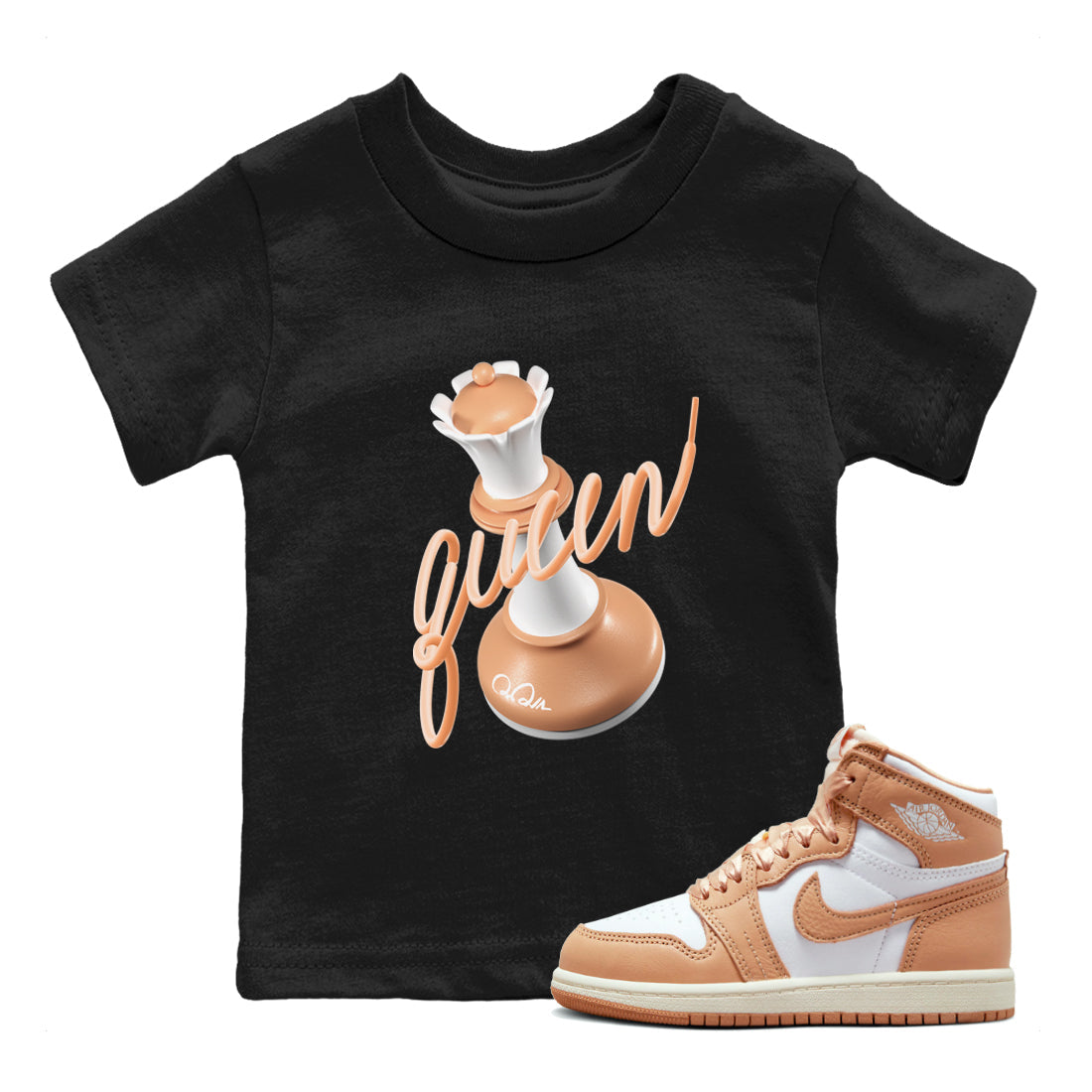 3D Queen snkmatch Tee Kids - Air Jordan 1 Praline