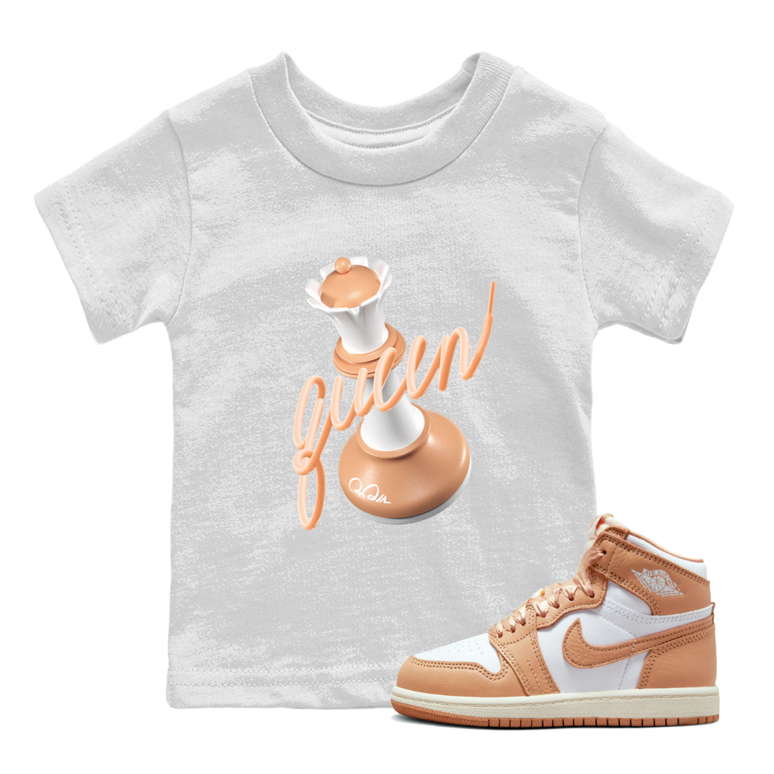 3D Queen snkmatch Tee Kids - Air Jordan 1 Praline