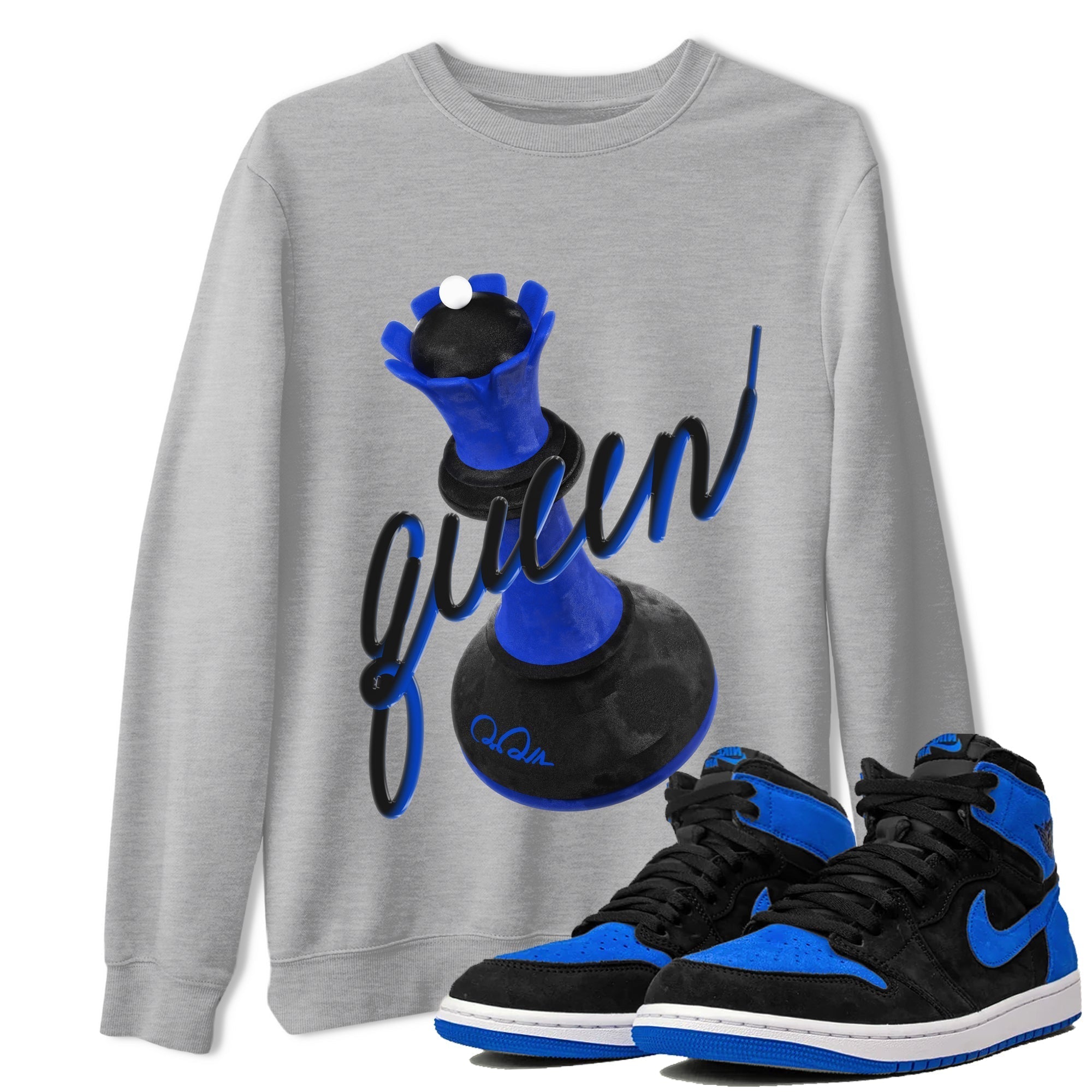 3D Queen snkmatch Tee - Air Jordan 1 Royal Reimagined