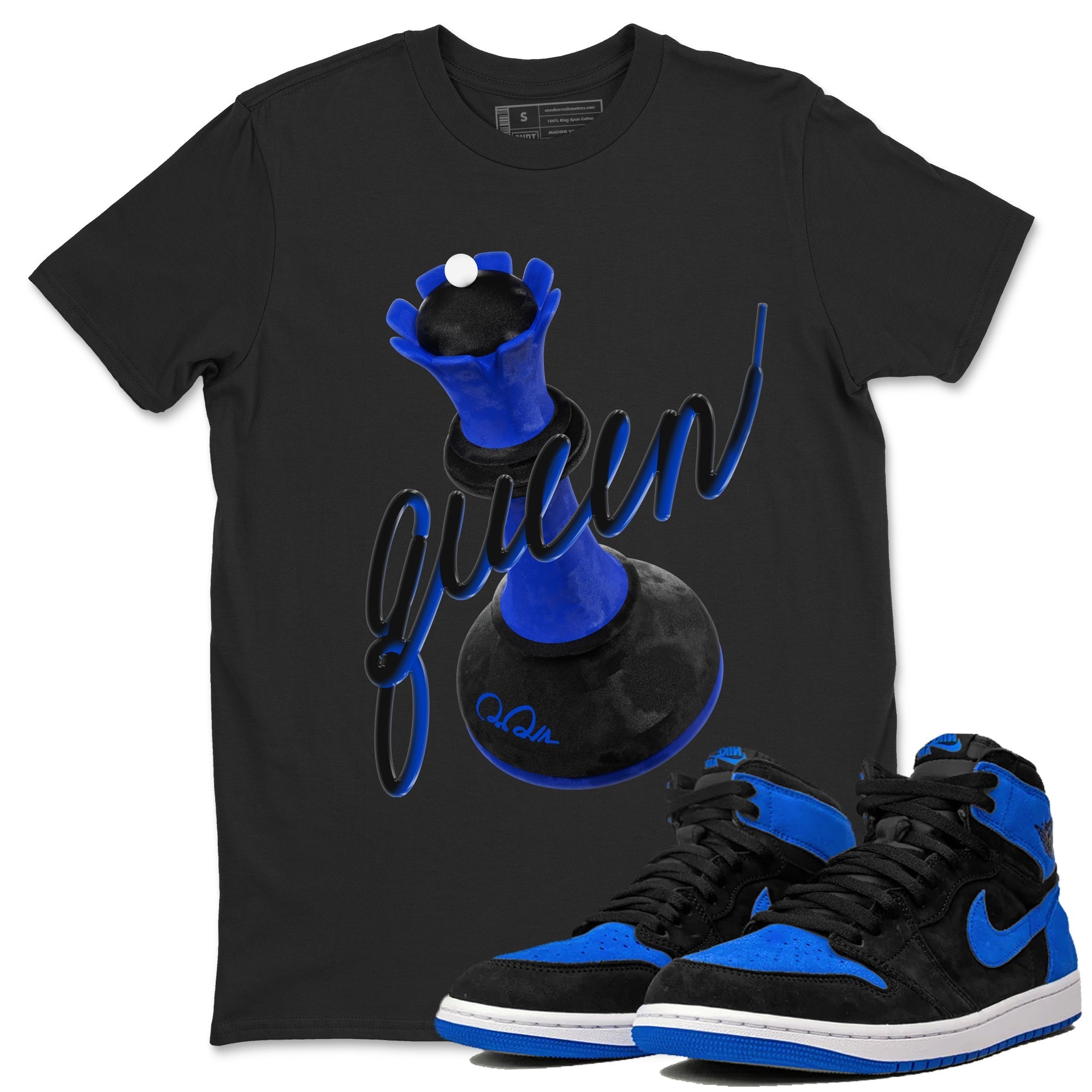 3D Queen snkmatch Tee - Air Jordan 1 Royal Reimagined