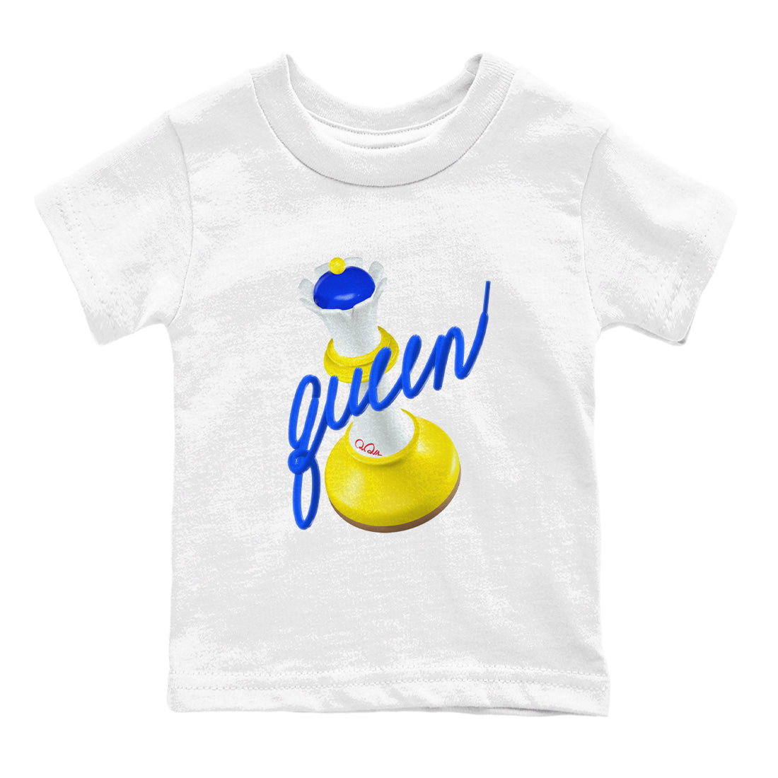 3D Queen snkmatch Tees Kids - Air Jordan 1 Travis Scott Canary