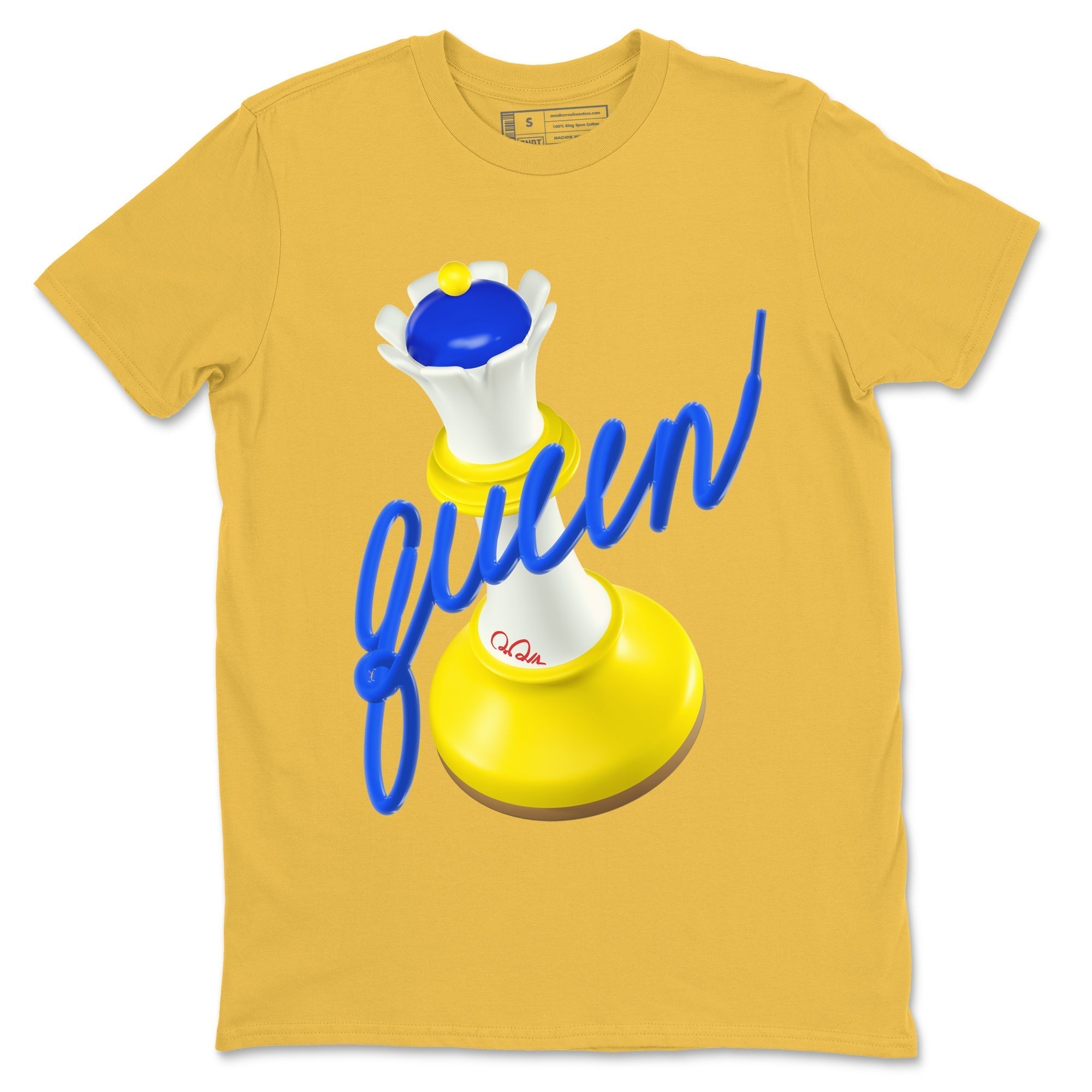 3D Queen snkmatch Tees - Air Jordan 1 Travis Scott Canary