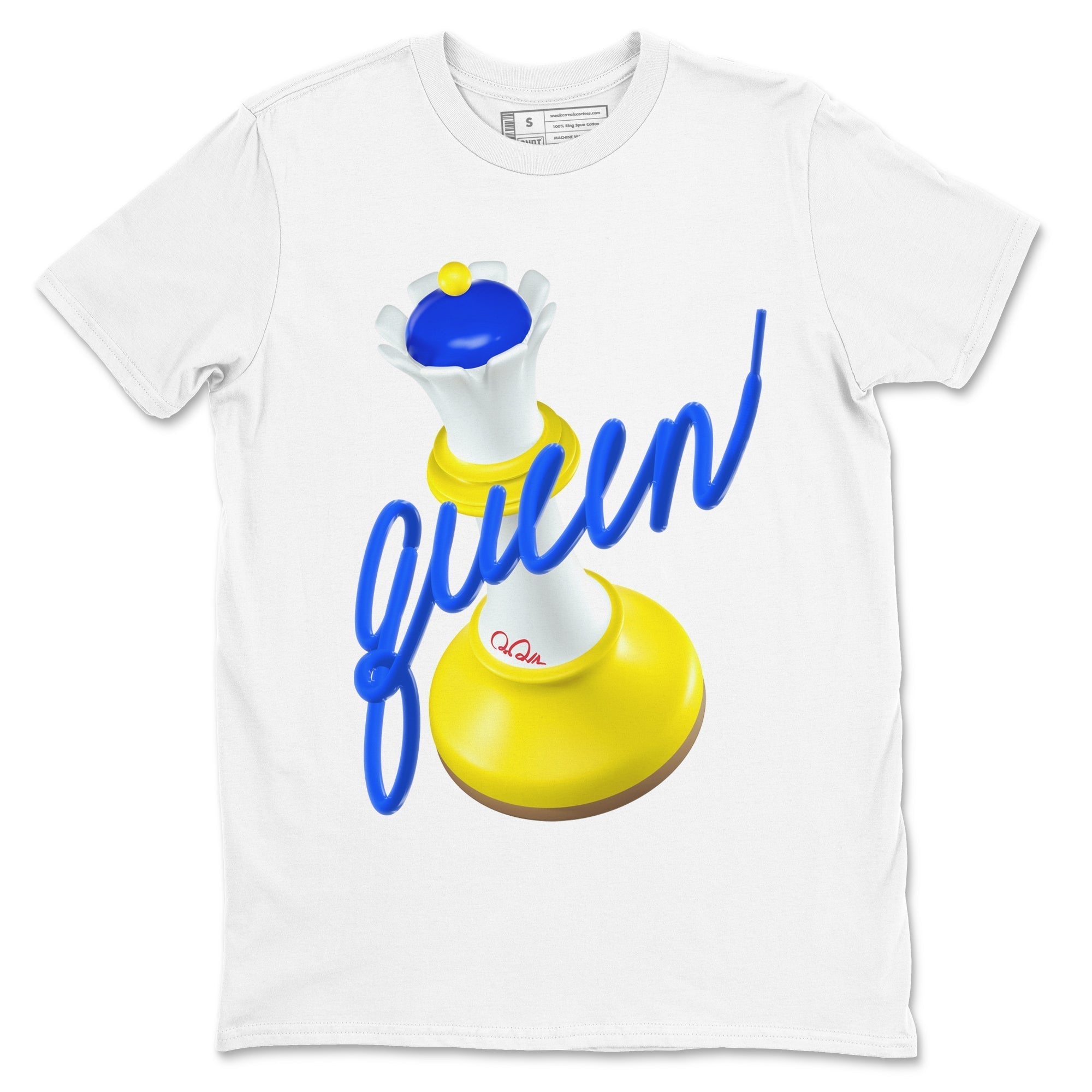 3D Queen snkmatch Tees - Air Jordan 1 Travis Scott Canary