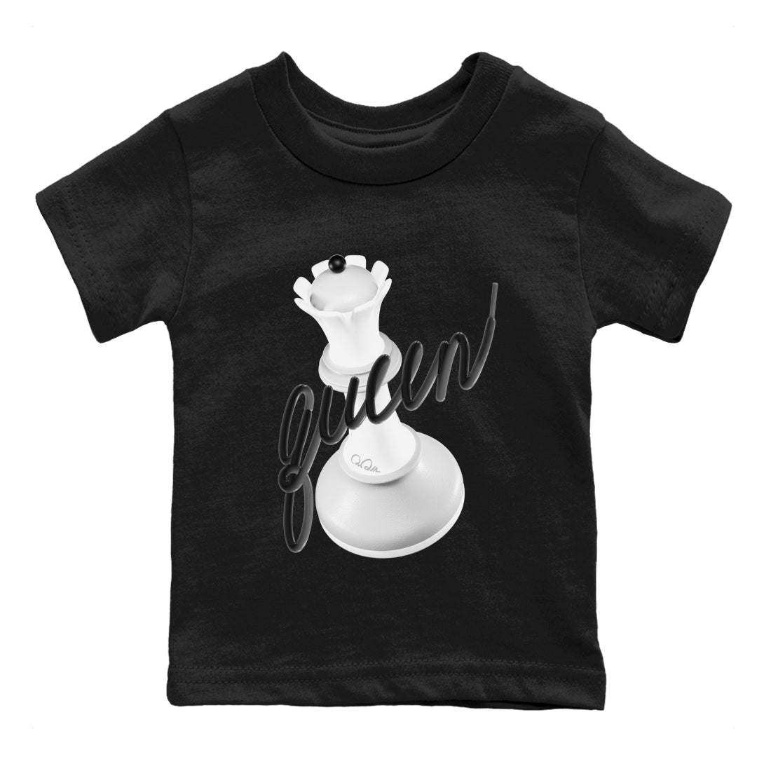 3D Queen snkmatch Tees Kids - Air Jordan 1 Wolf Grey
