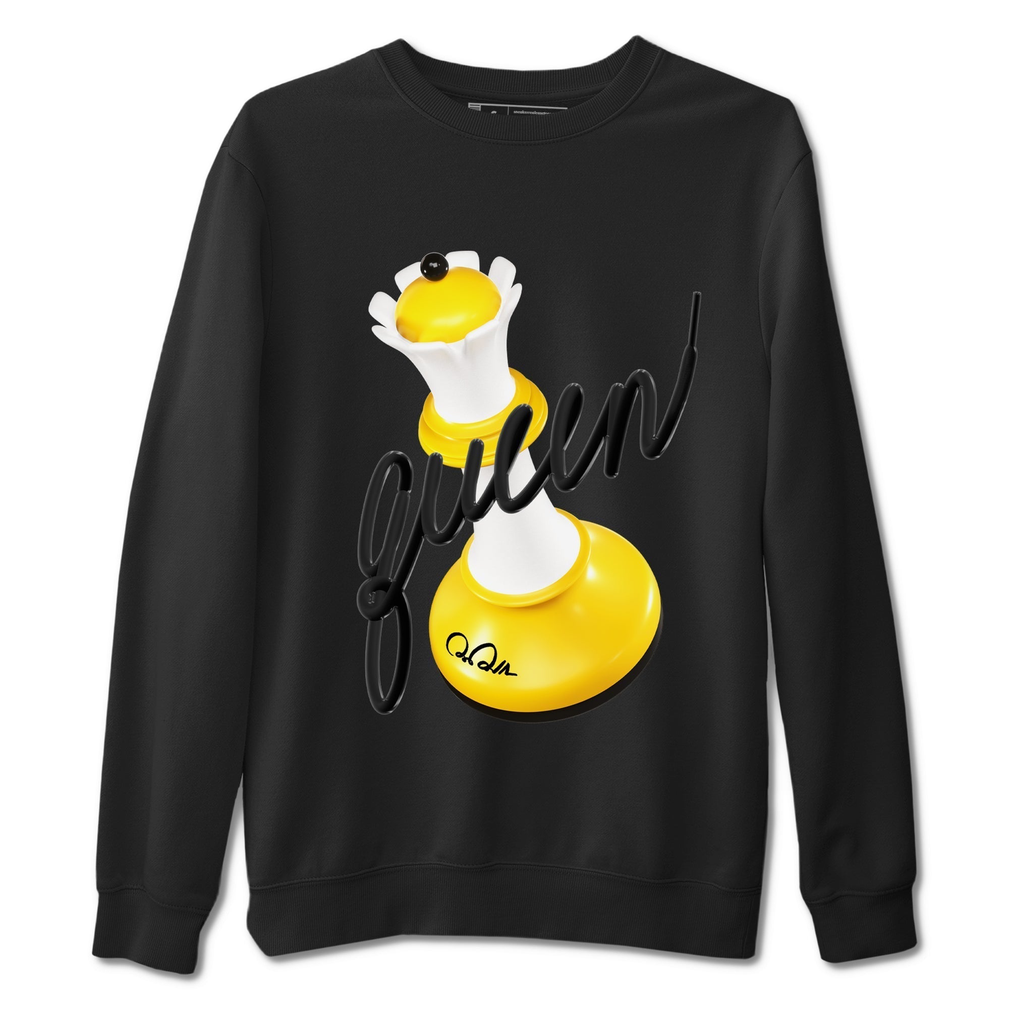 3D Queen snkmatch Tees - Air Jordan 1 Yellow Ochre