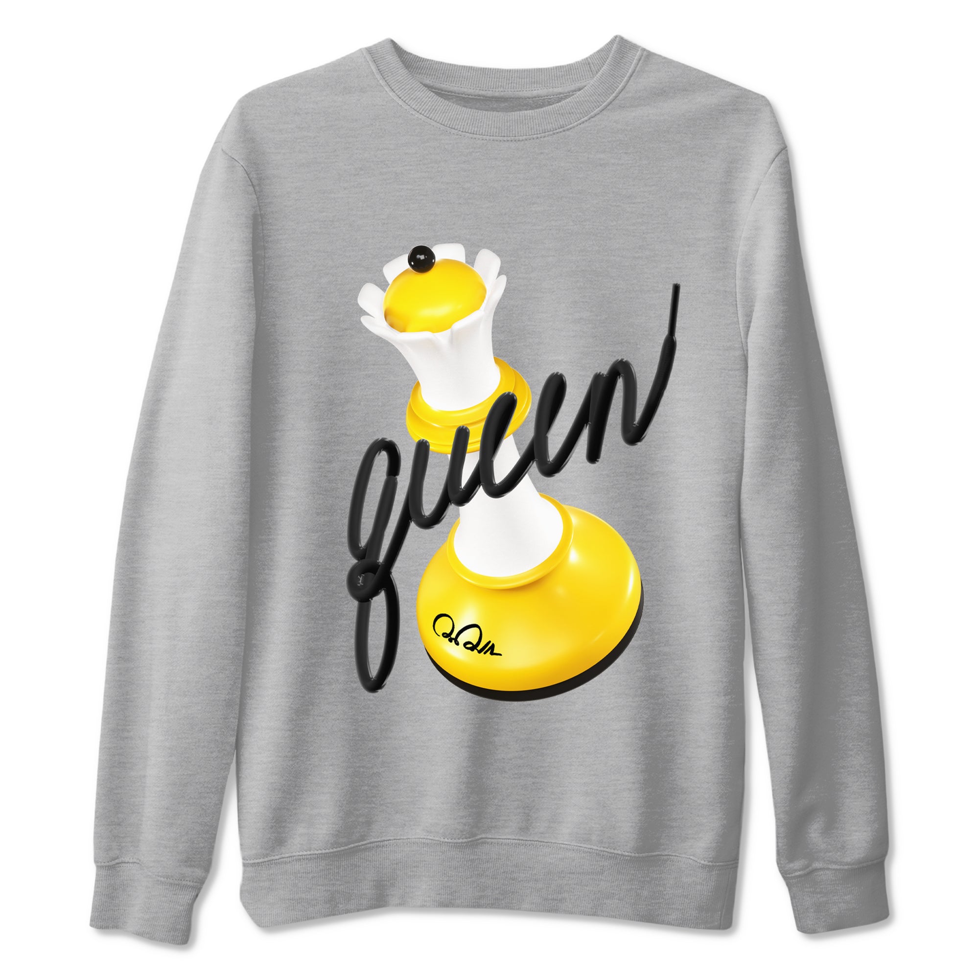 3D Queen snkmatch Tees - Air Jordan 1 Yellow Ochre