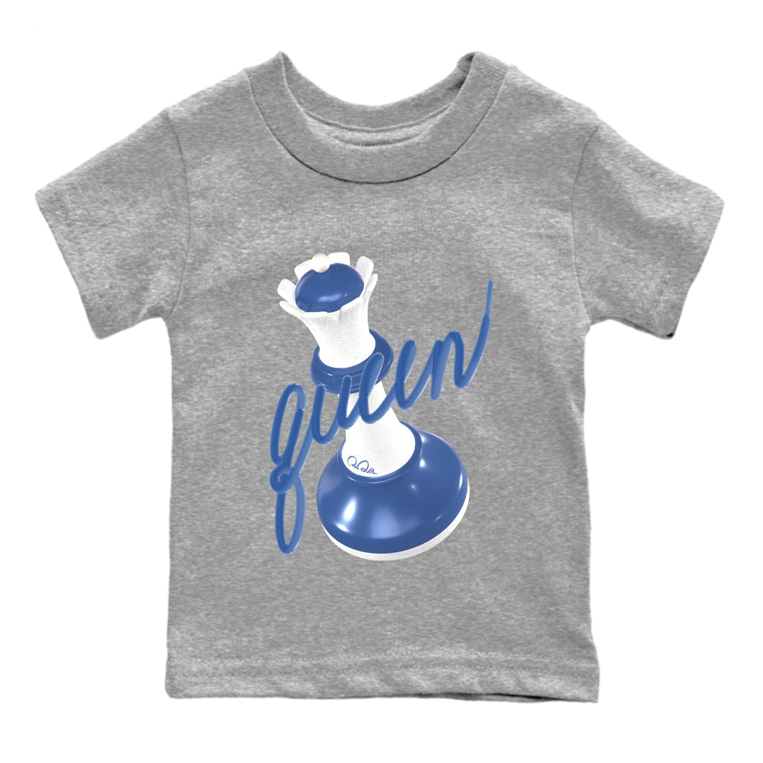 3D Queen snkmatch Tees Kids - Air Jordan 11 Diffused Blue