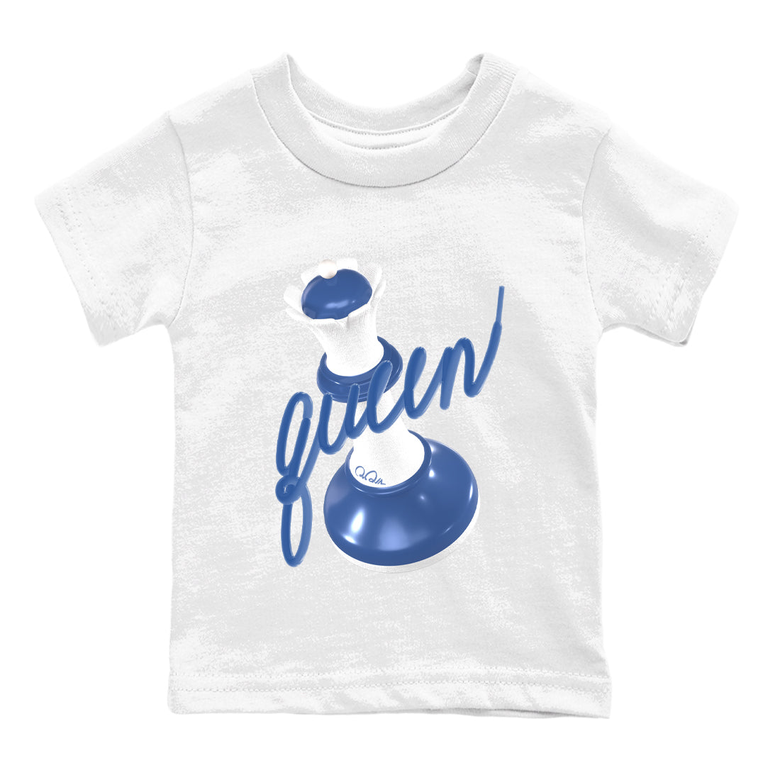 3D Queen snkmatch Tees Kids - Air Jordan 11 Diffused Blue