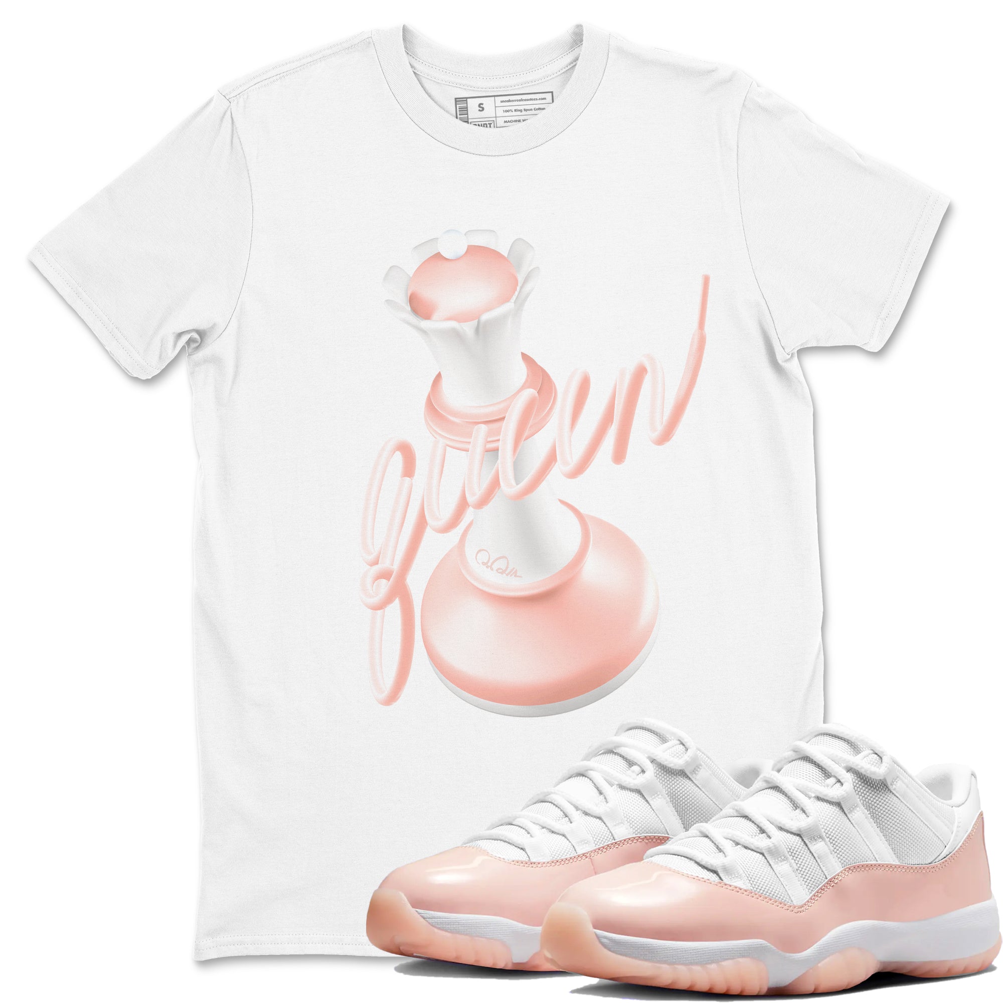 3D Queen snkmatch Tees - Air Jordan 11 Legend Pink