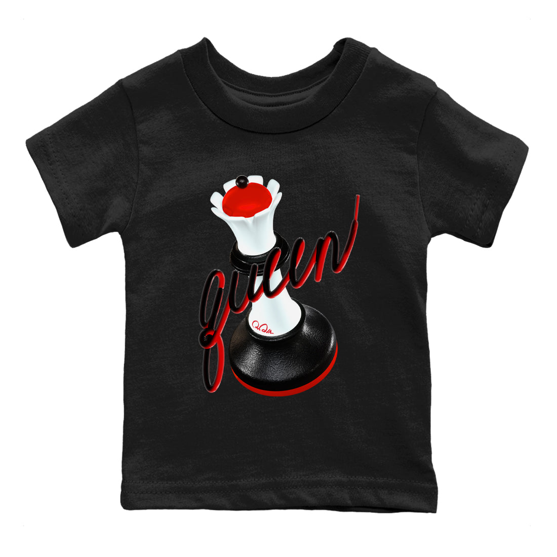 3D Queen snkmatch Tees Kids - Air Jordan 12 Taxi Flip