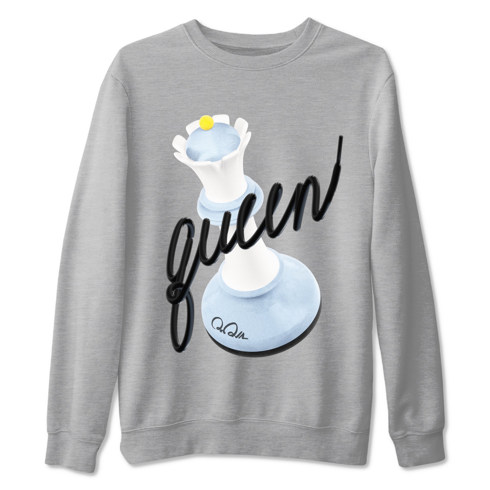 3D Queen snkmatch Tees - Air Jordan 13 Blue Grey