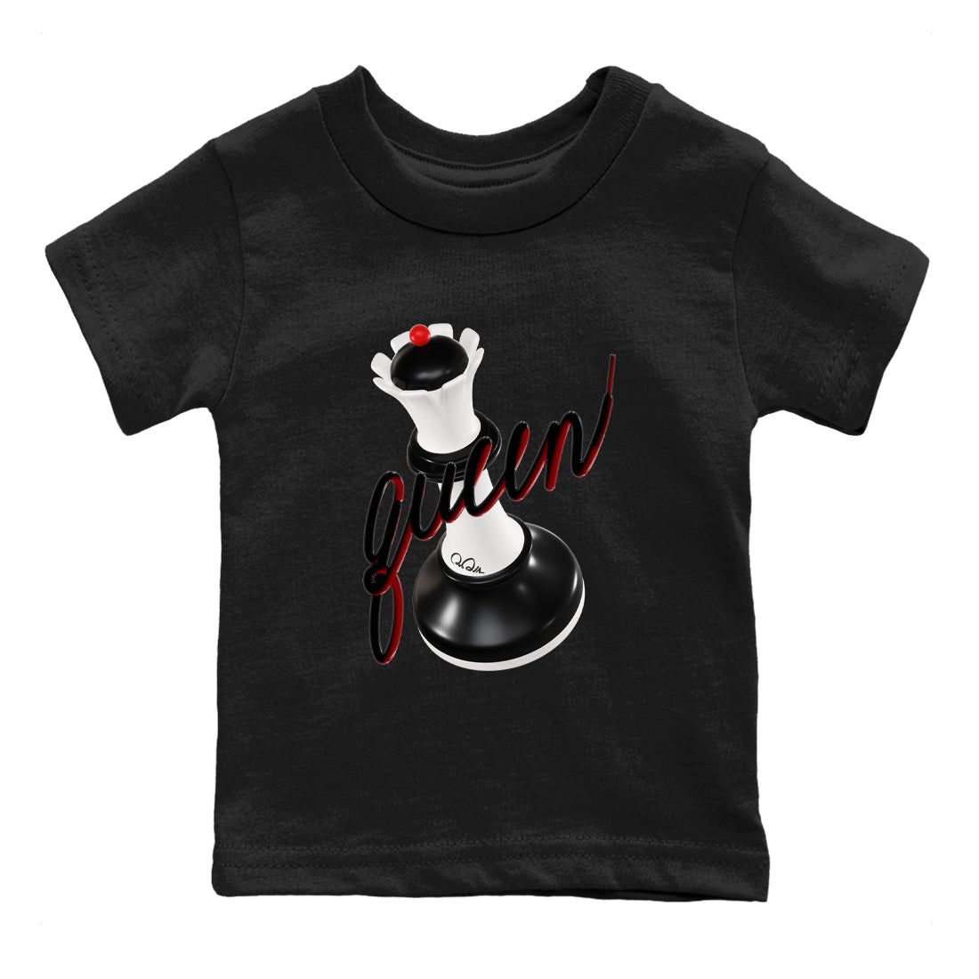 3D Queen snkmatch Tees Kids - Air Jordan 14 Black Toe