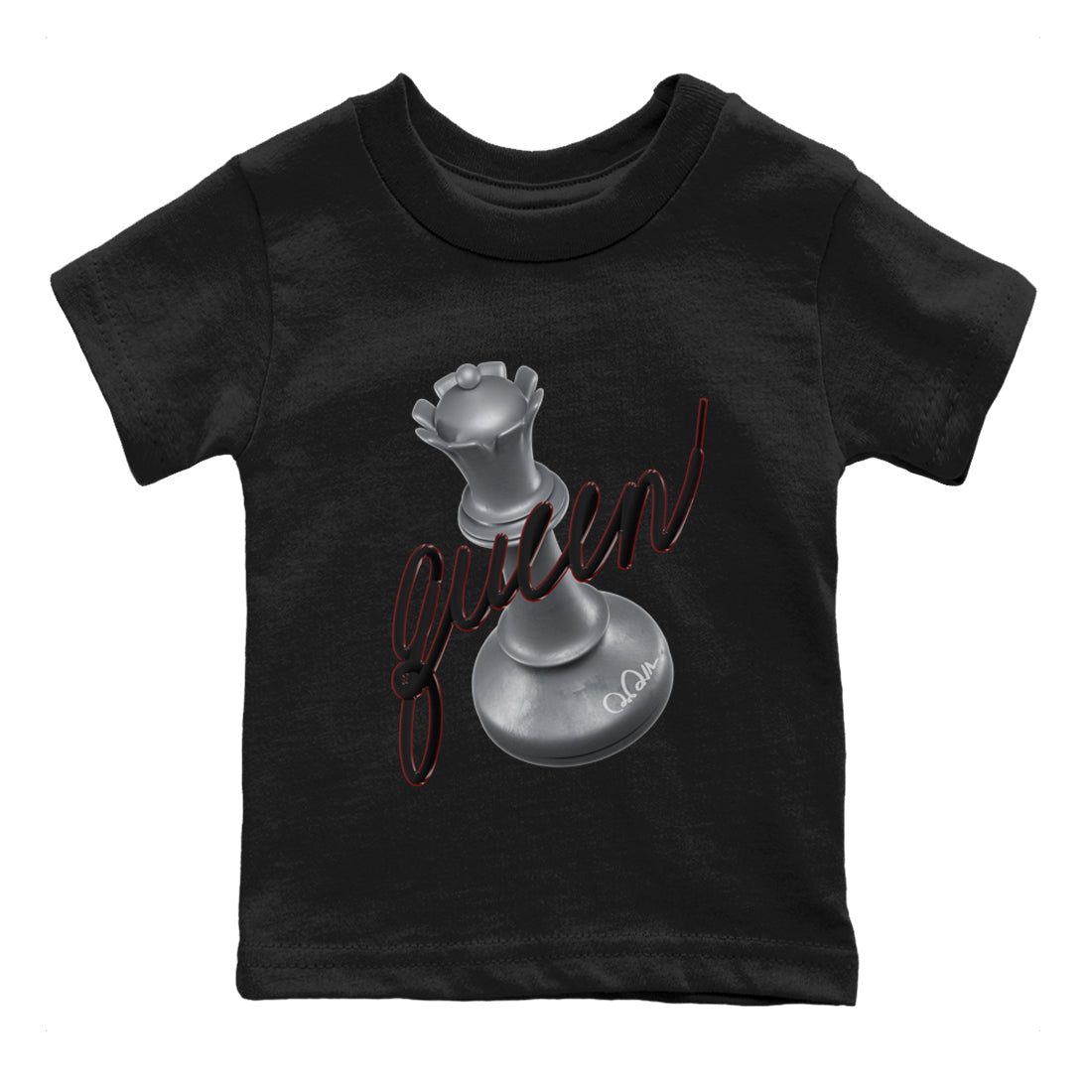3D Queen Kids Tops - Air Jordan 14 Metallic Silver