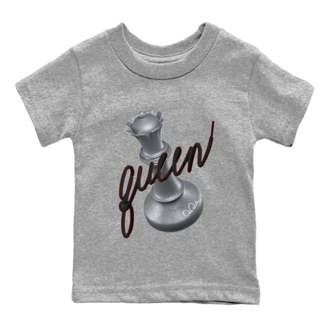 3D Queen Kids Tops - Air Jordan 14 Metallic Silver