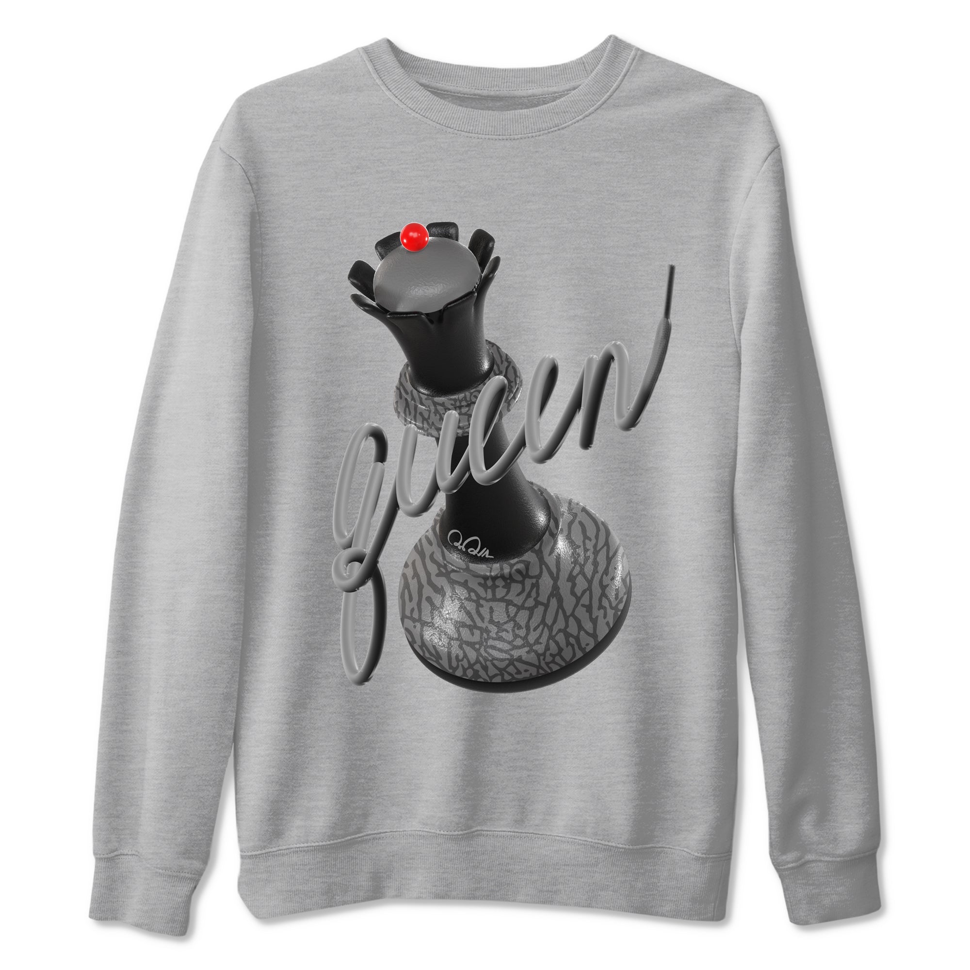 3D Queen snkmatch Tees - Air Jordan 3 Black Cement