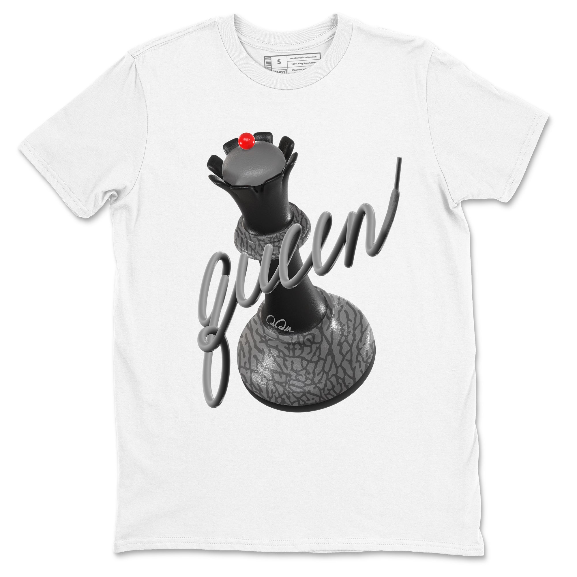 3D Queen snkmatch Tees - Air Jordan 3 Black Cement