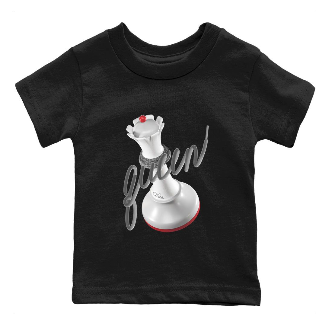 3D Queen snkmatch Tees Kids - Air Jordan 3 Cement Grey