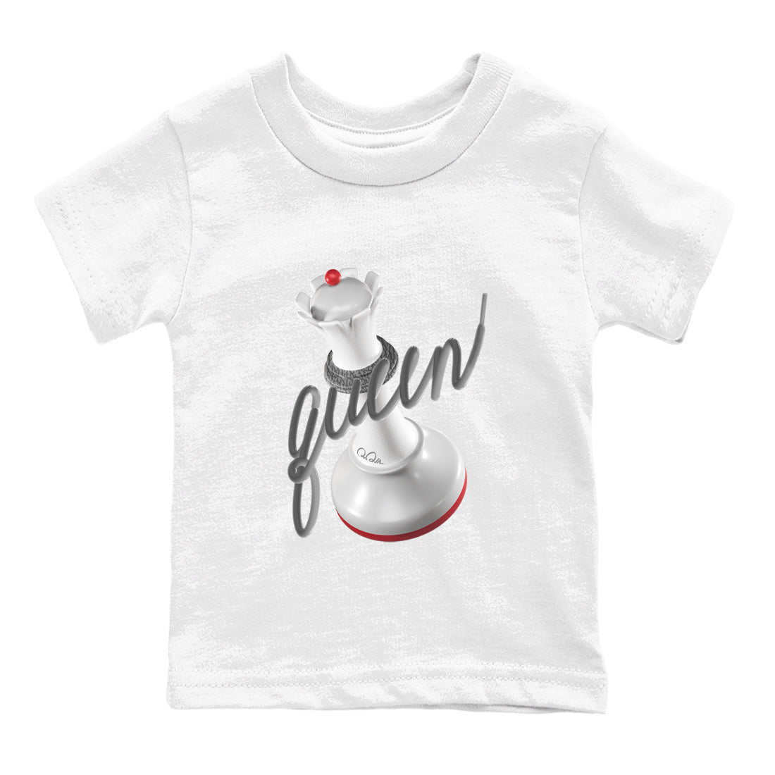 3D Queen snkmatch Tees Kids - Air Jordan 3 Cement Grey