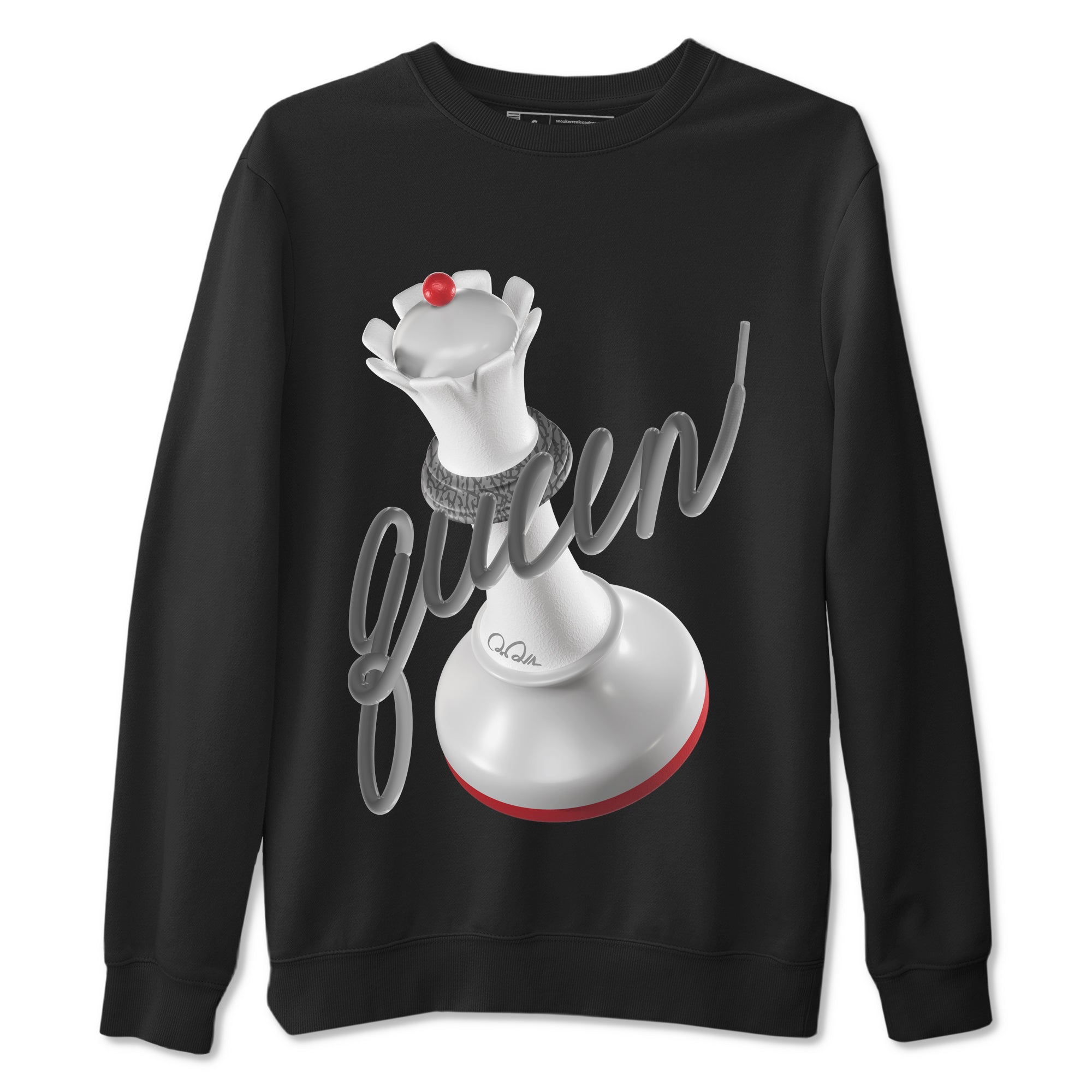 3D Queen snkmatch Tees - Air Jordan 3 Cement Grey