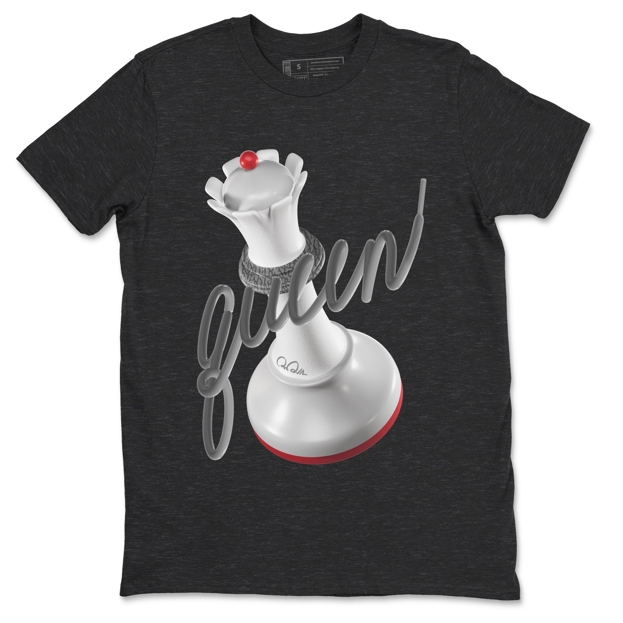 3D Queen snkmatch Tees - Air Jordan 3 Cement Grey