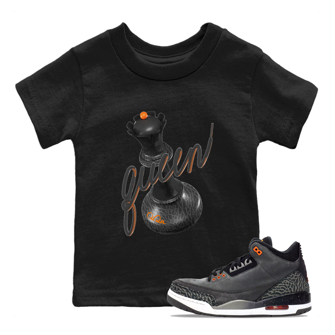 3D Queen snkmatch Tee Kids - Air Jordan 3 Fear