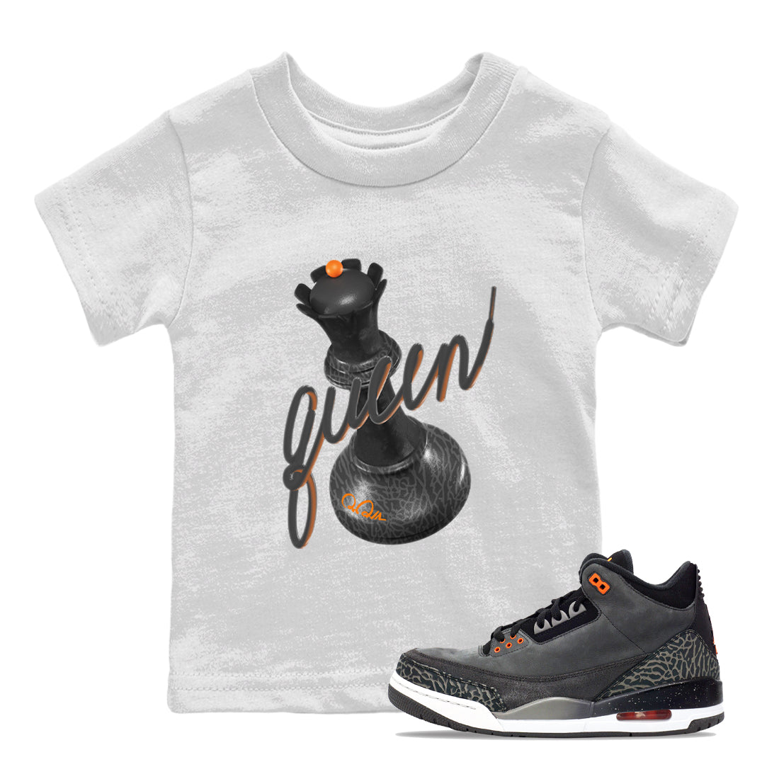 3D Queen snkmatch Tee Kids - Air Jordan 3 Fear