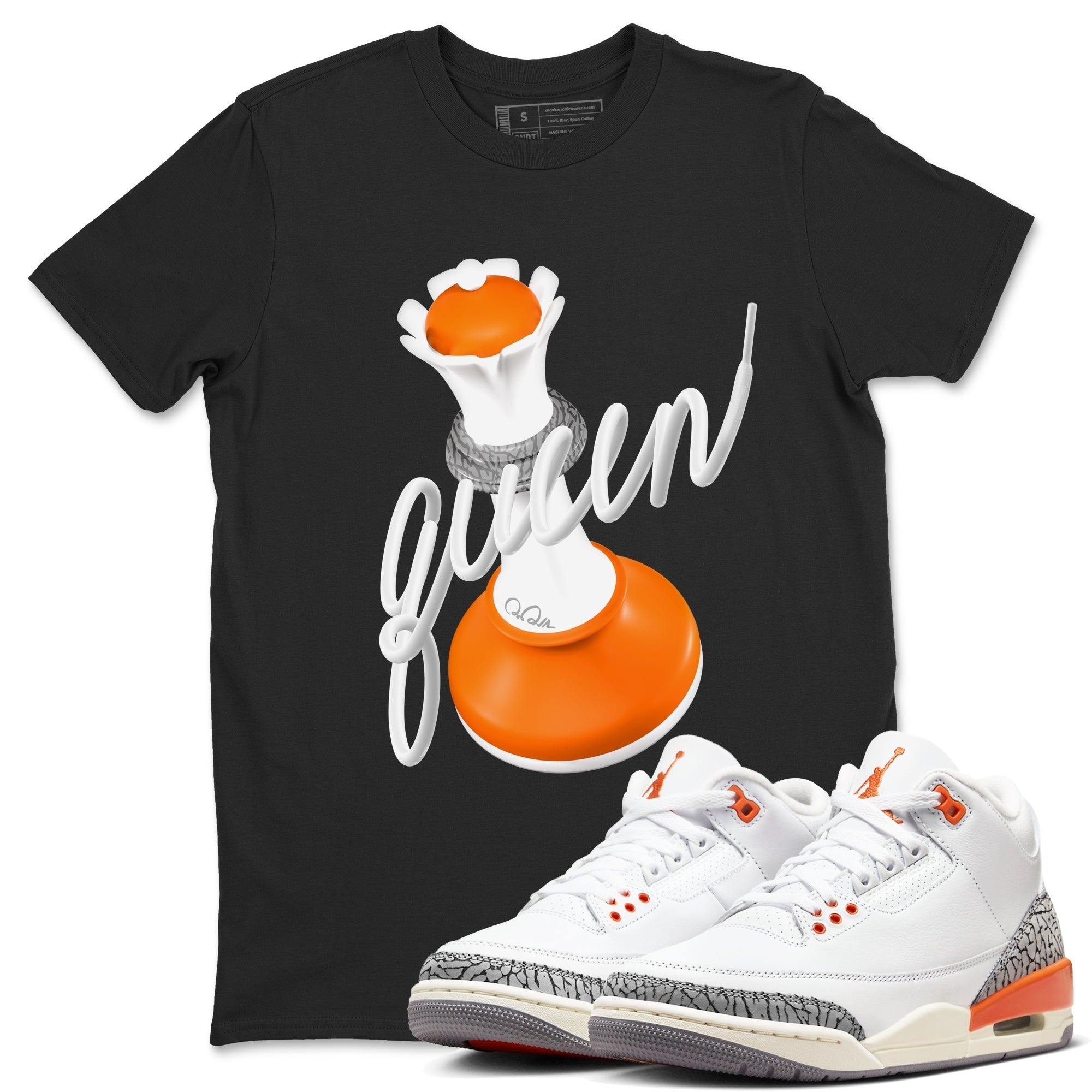3D Queen snkmatch Tees - Air Jordan 3 Georgia Peach