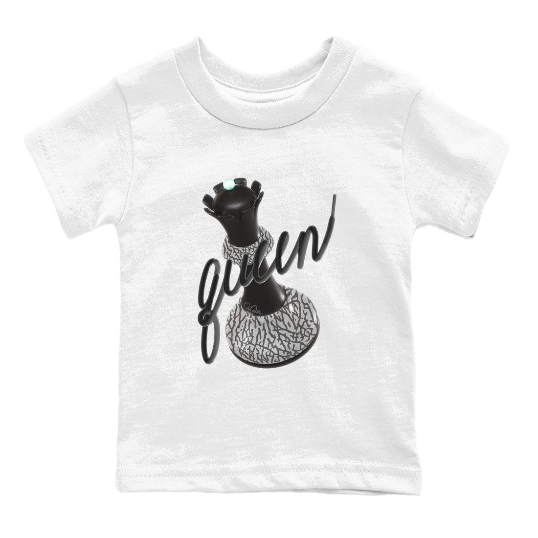 3D Queen snkmatch Tees Kids - Air Jordan 3 Green Glow