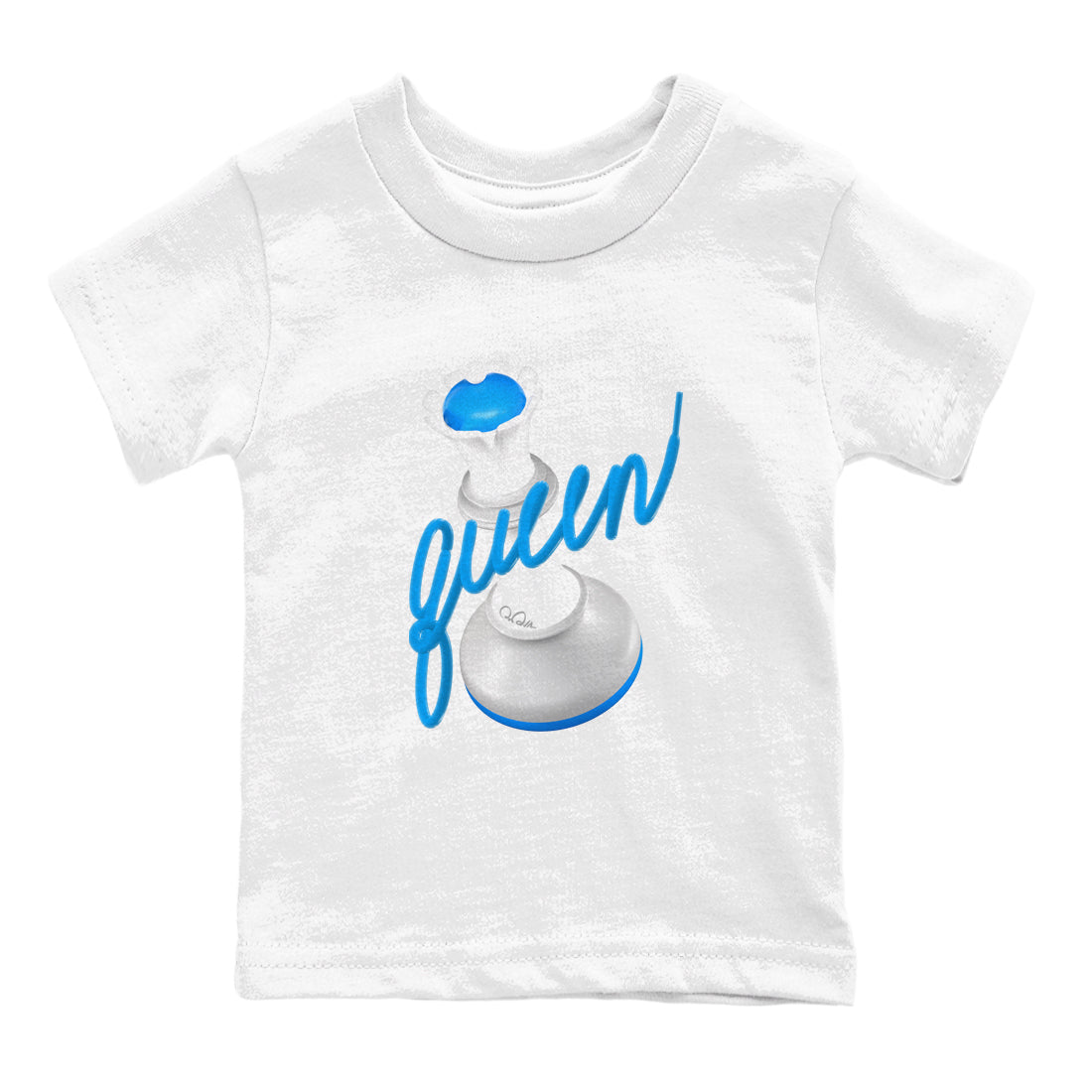 3D Queen snkmatch Tees Kids - Air Jordan 4 Military Blue