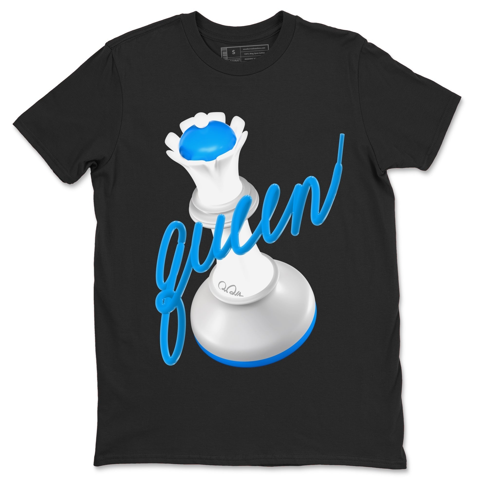 3D Queen snkmatch Tees - Air Jordan 4 Military Blue