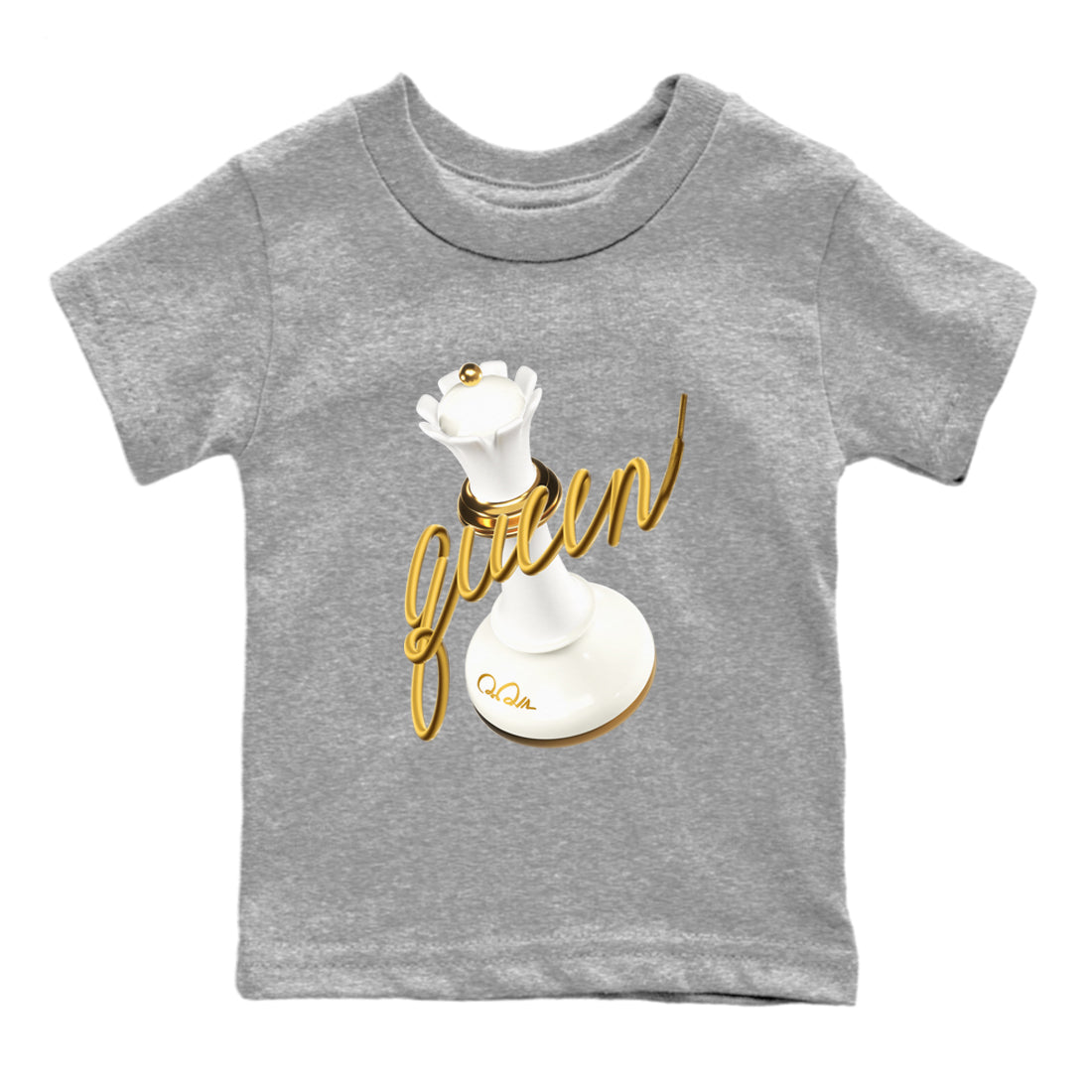 3D Queen snkmatch Tees Kids - Air Jordan 4 Sail 2024