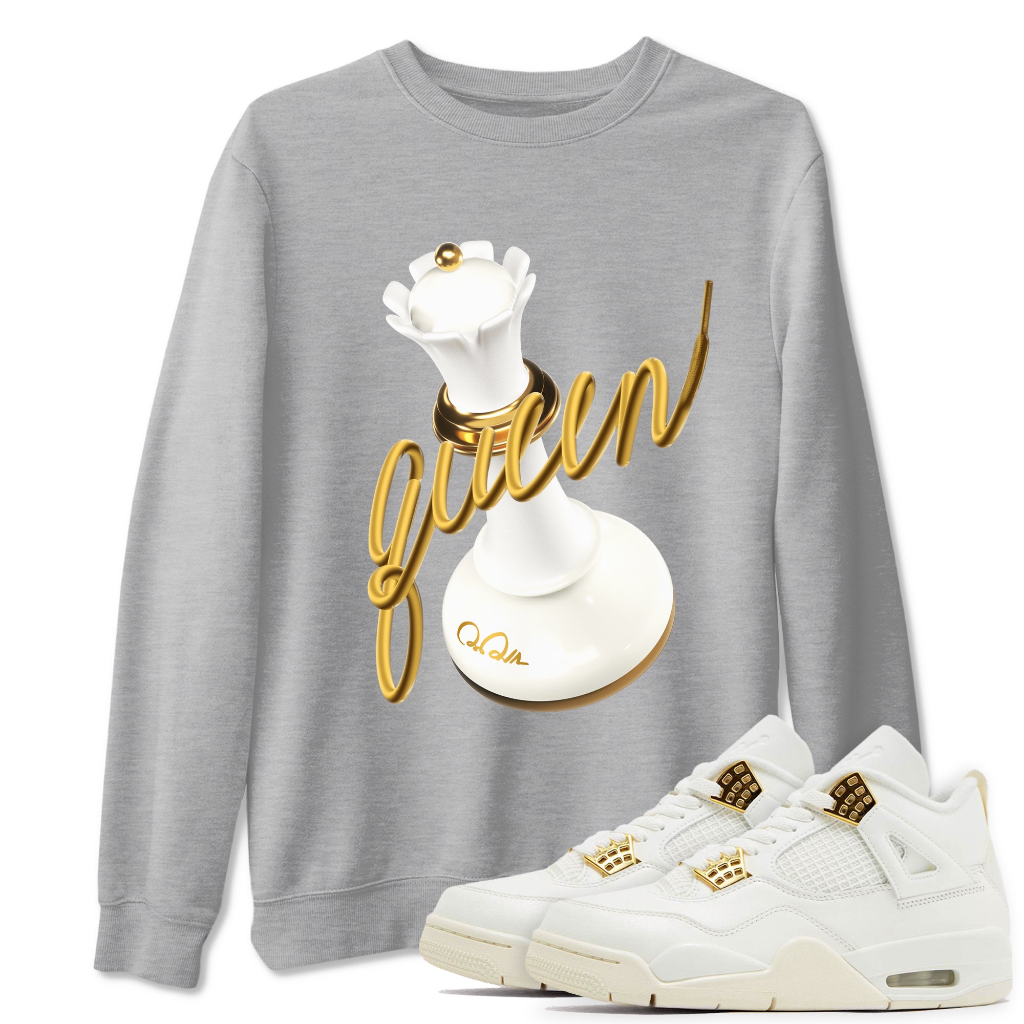 3D Queen snkmatch Tees - Air Jordan 4 Sail 2024