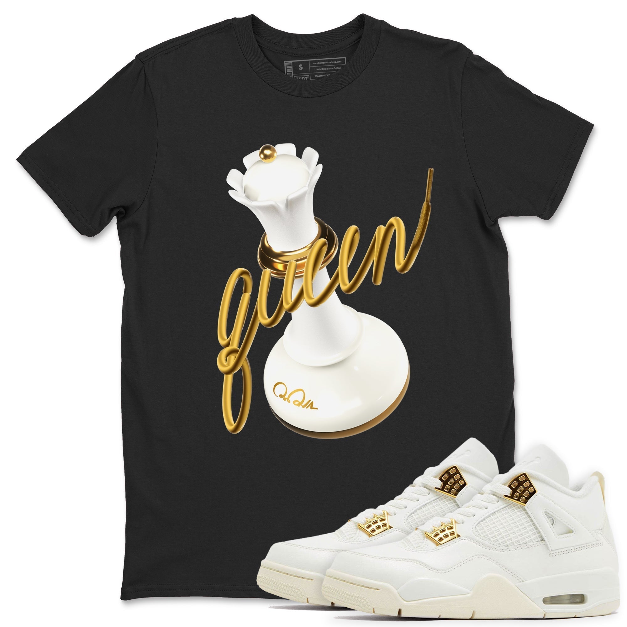 3D Queen snkmatch Tees - Air Jordan 4 Sail 2024