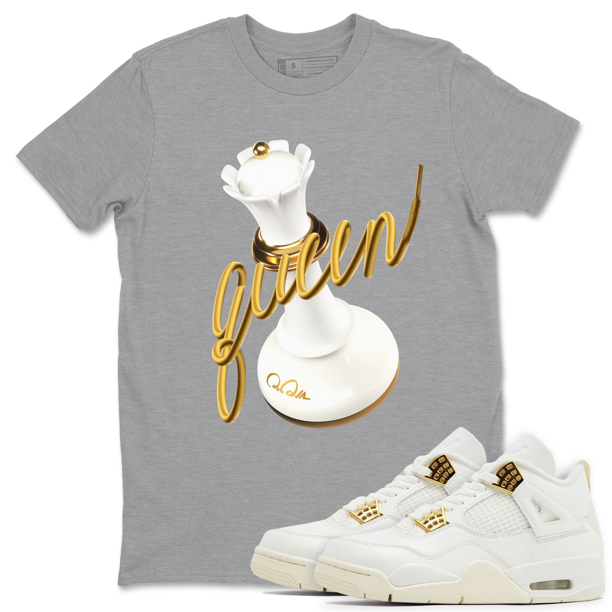 3D Queen snkmatch Tees - Air Jordan 4 Sail 2024