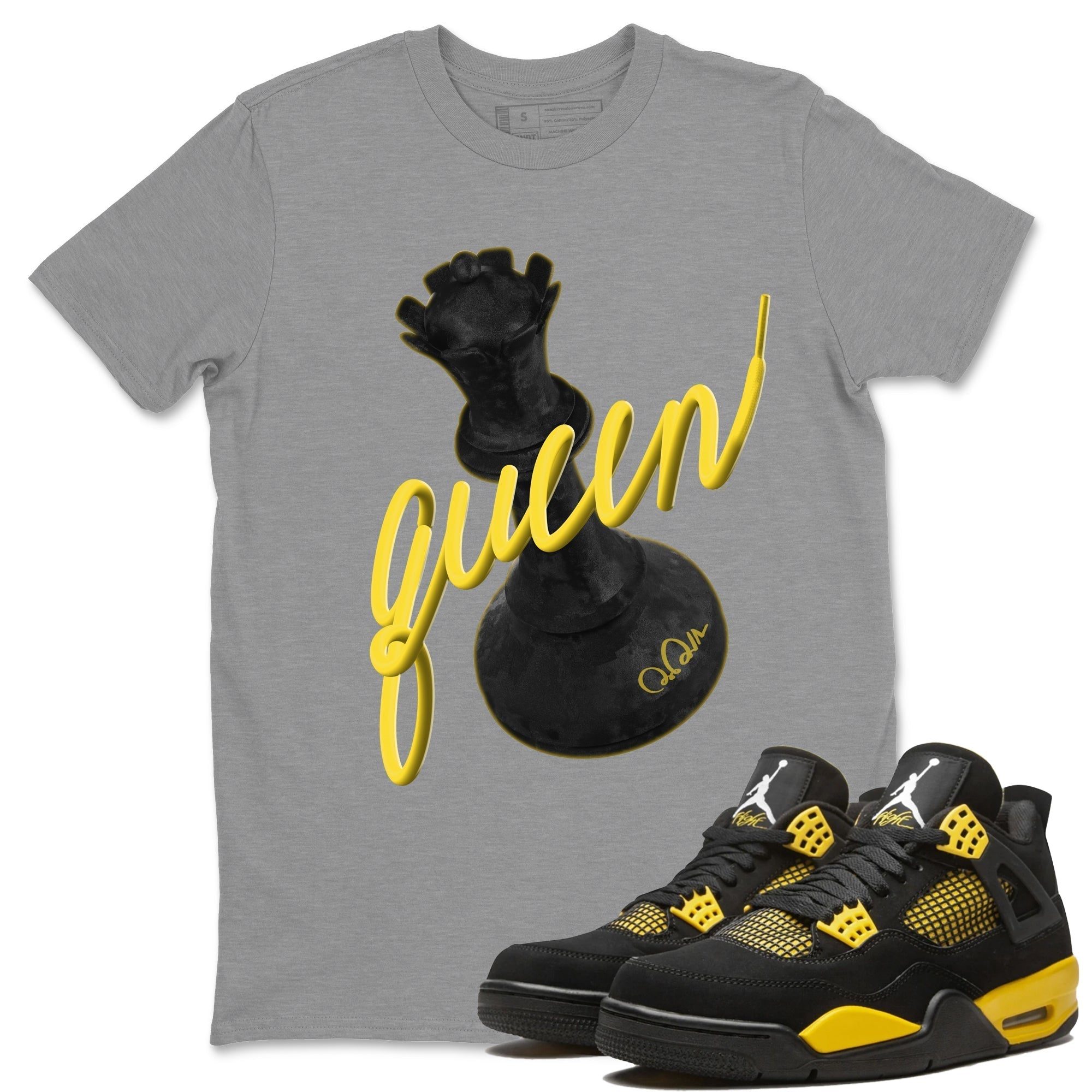 3D Queen Unisex Tops - Air Jordan 4 Thunder