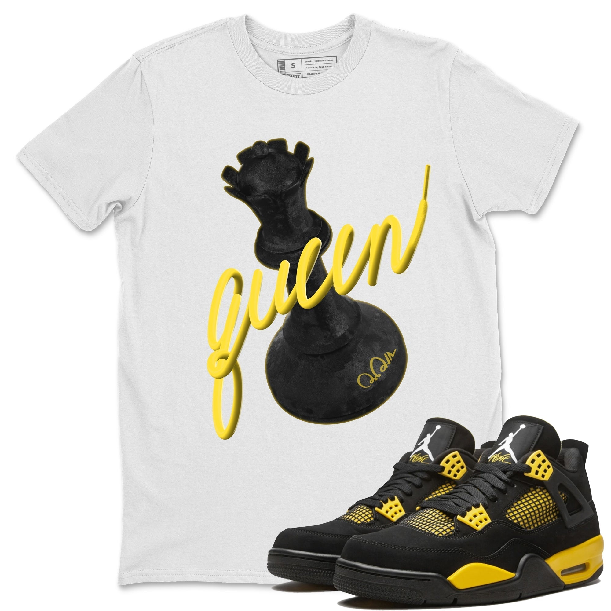 3D Queen Unisex Tops - Air Jordan 4 Thunder