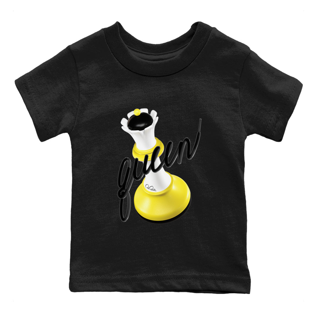 3D Queen snkmatch Tees Kids - Air Jordan 4 Vivid Sulfur