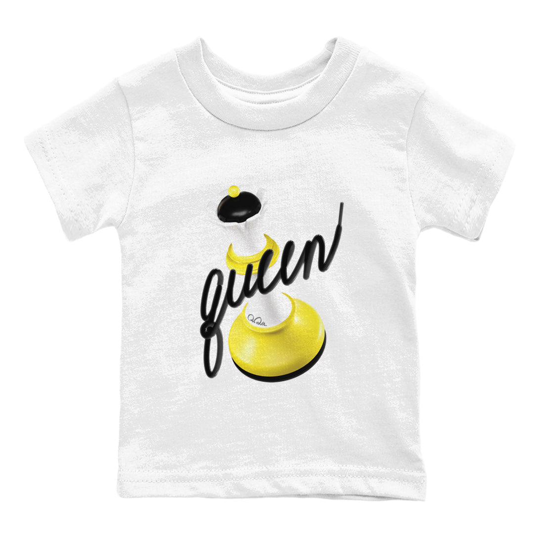 3D Queen snkmatch Tees Kids - Air Jordan 4 Vivid Sulfur