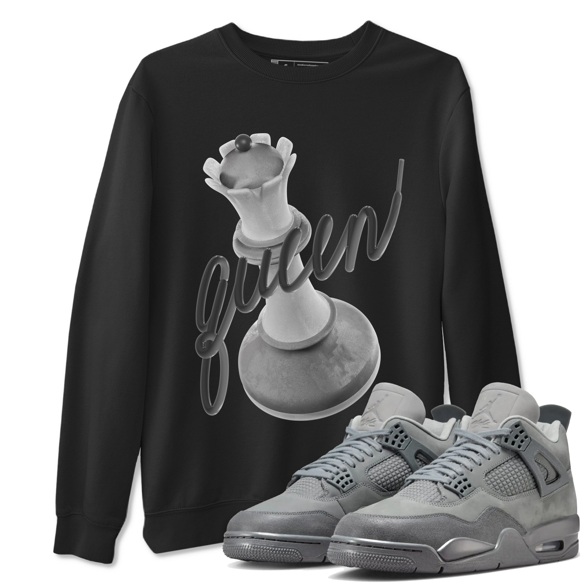 3D Queen snkmatch Tees - Air Jordan 4 Wet Cement