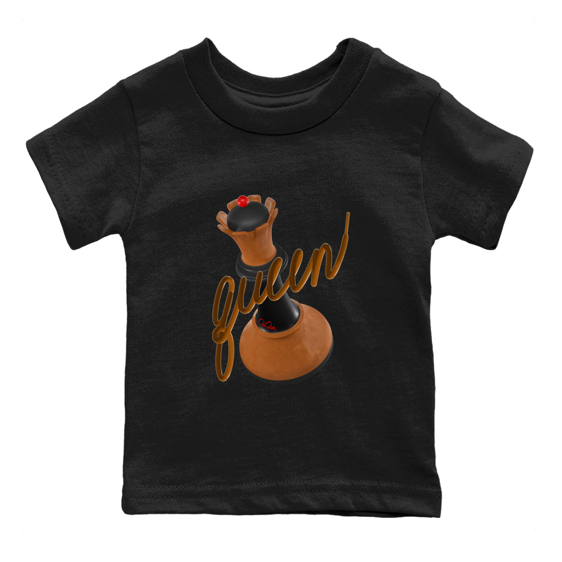 3D Queen snkmatch Tees Kids - Air Jordan 5 Archaeo Brown