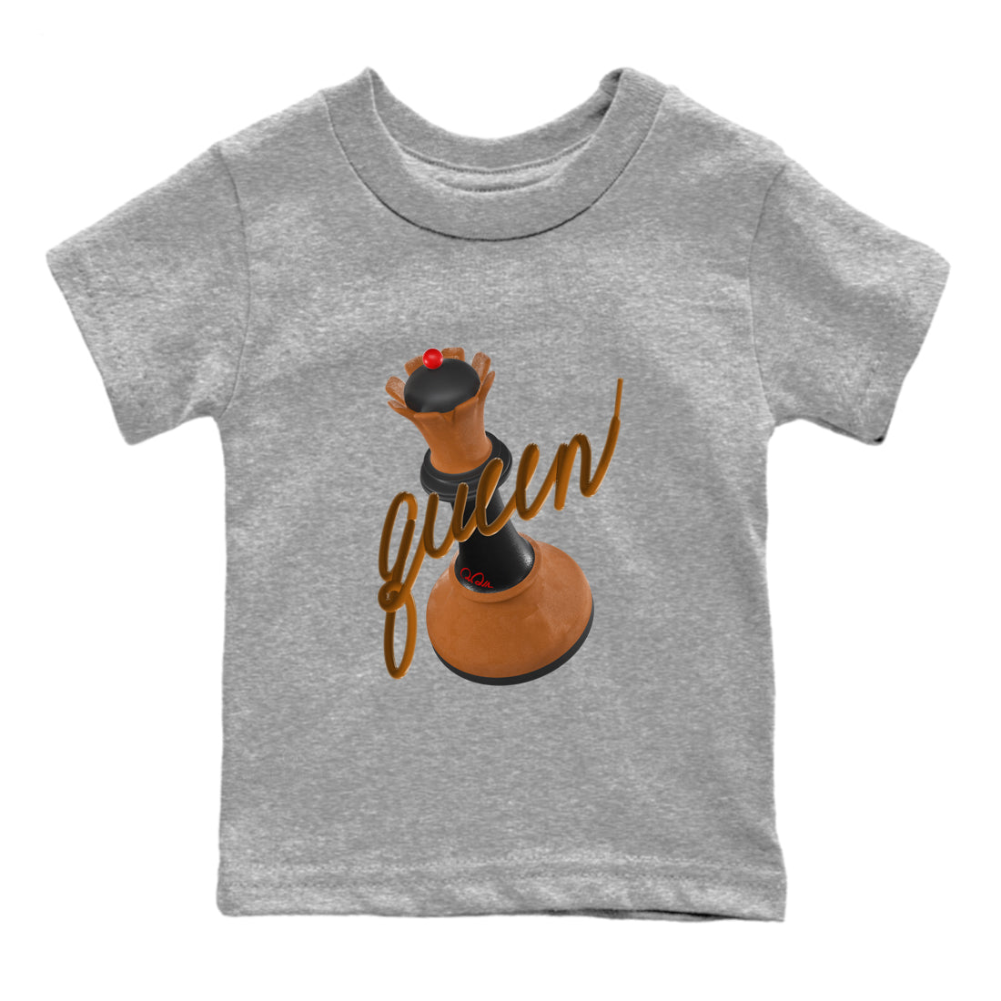 3D Queen snkmatch Tees Kids - Air Jordan 5 Archaeo Brown