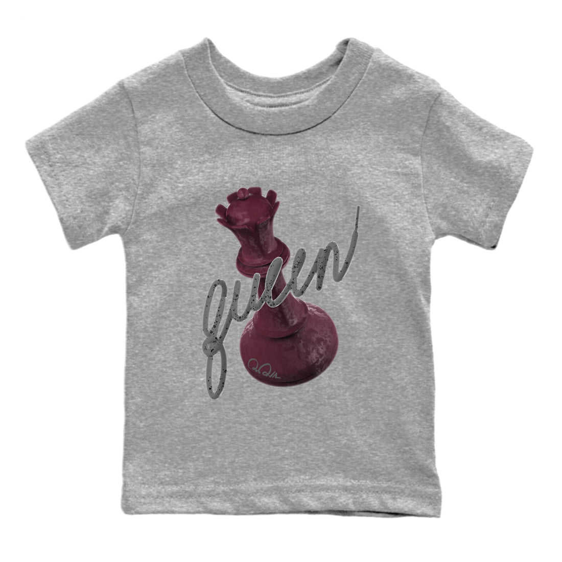 3D Queen Kids Tops - Air Jordan 5 Burgundy